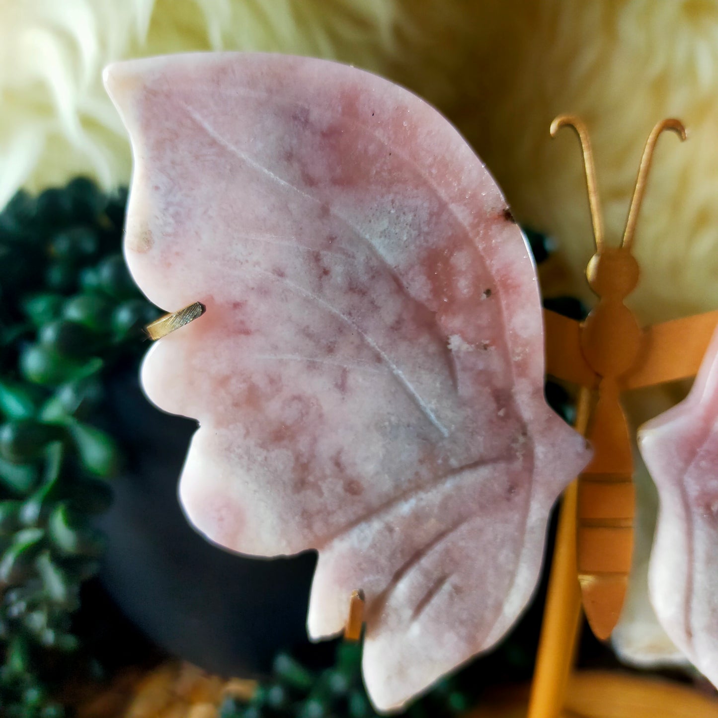 Pink Amethyst Butterfly Wings