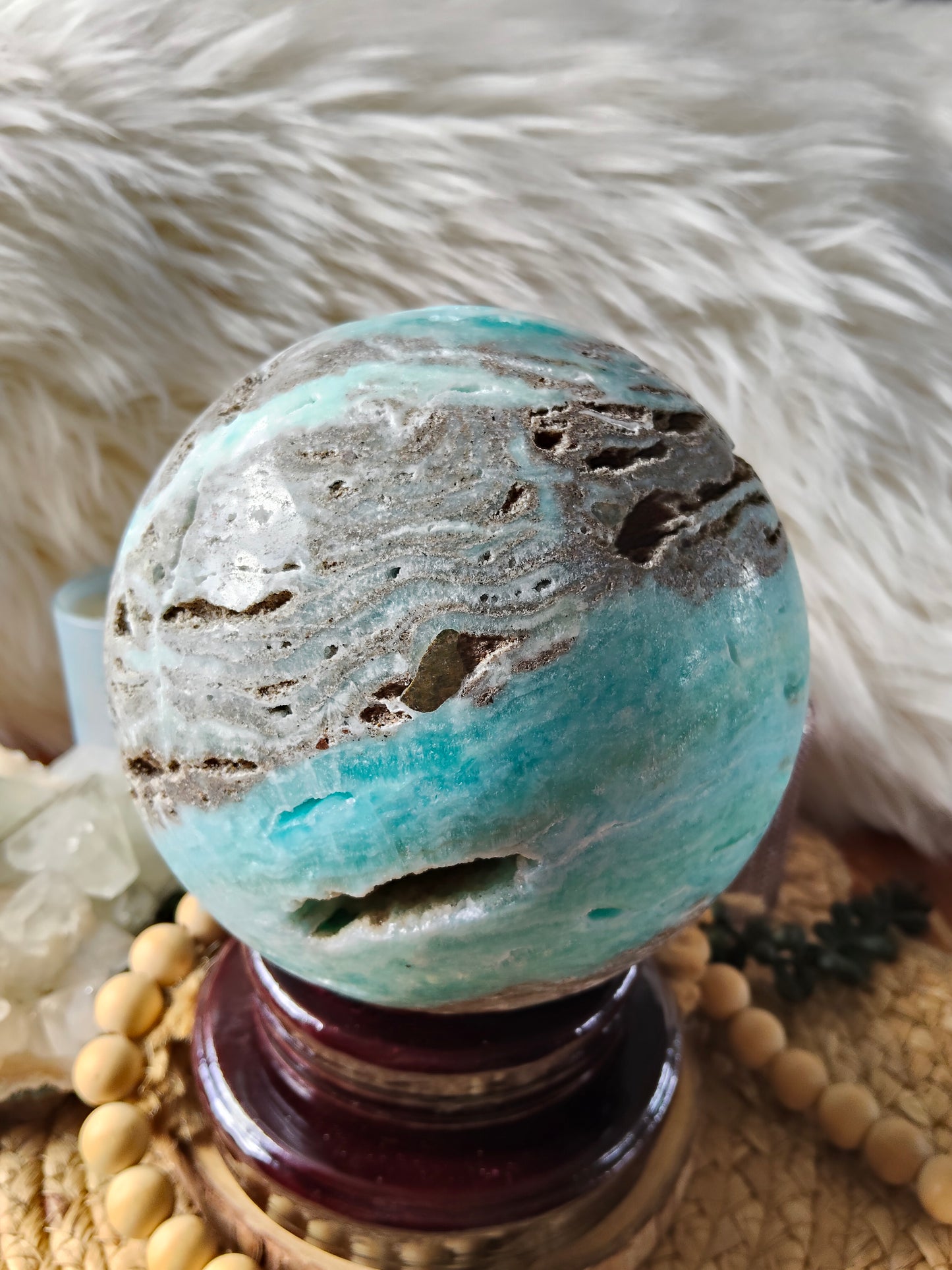 Large Hemimorphite Sphere