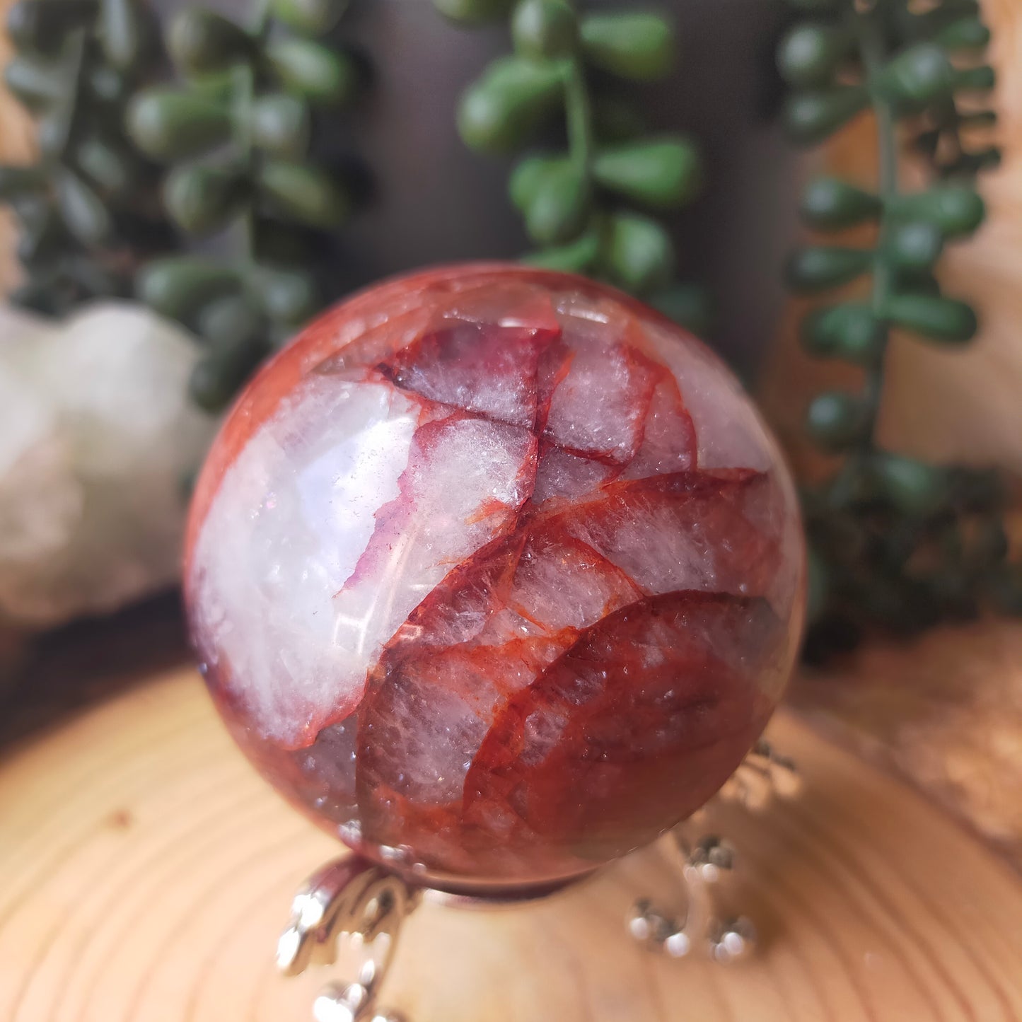 Fire Quartz Sphere