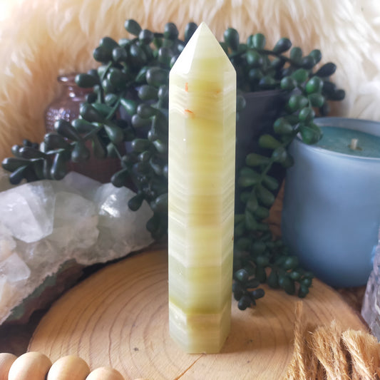 Banded Calcite Point