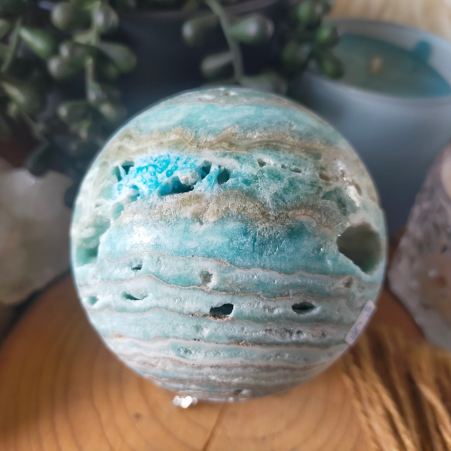 Hemimorphite Sphere