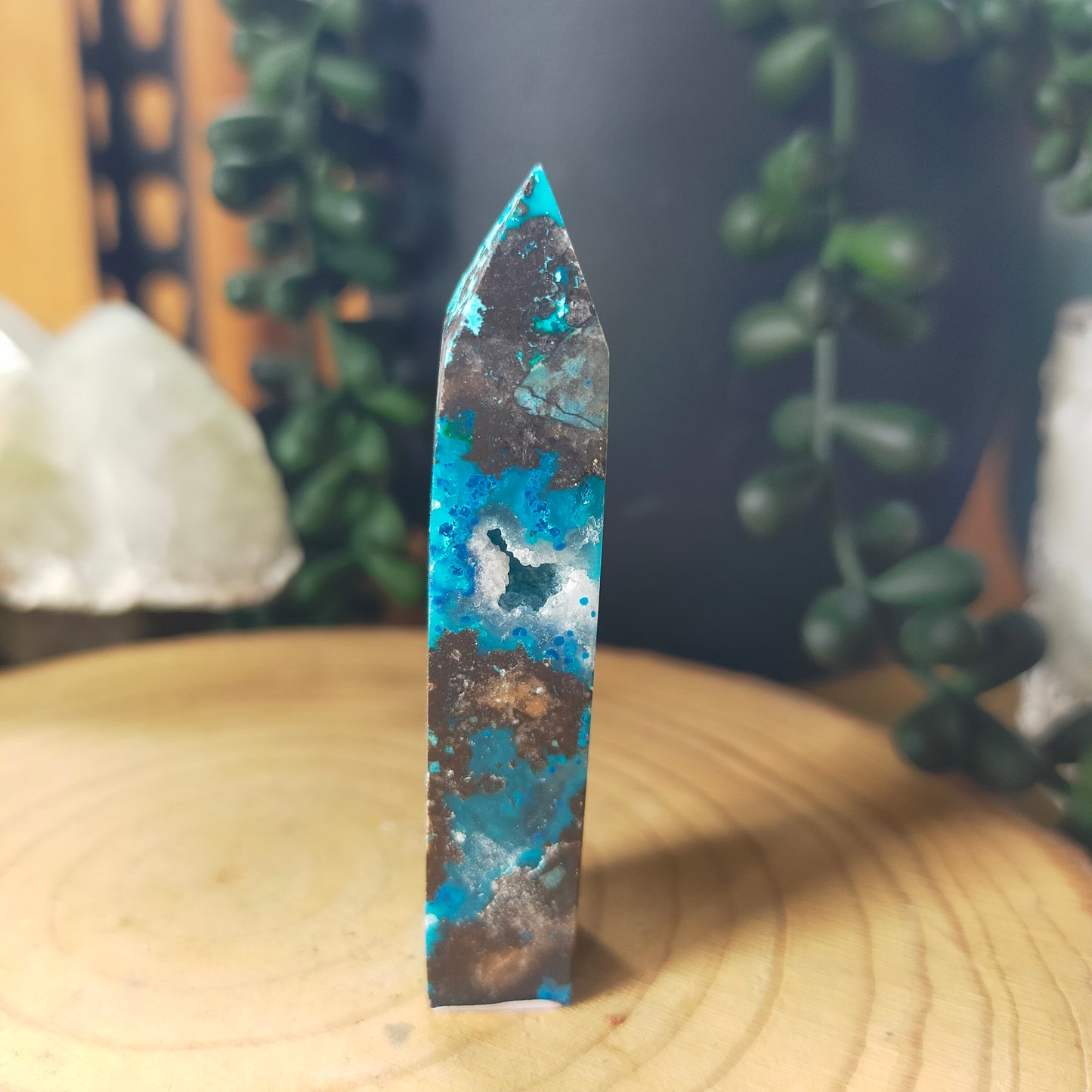 Chrysocolla/Azurite Point
