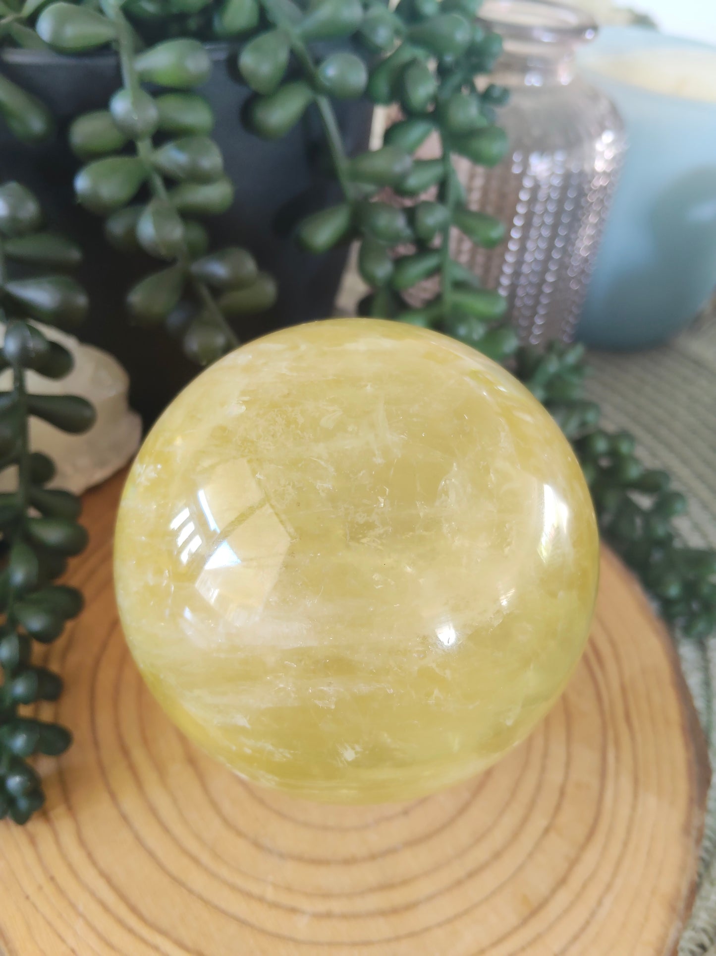 Lemon Quartz Sphere