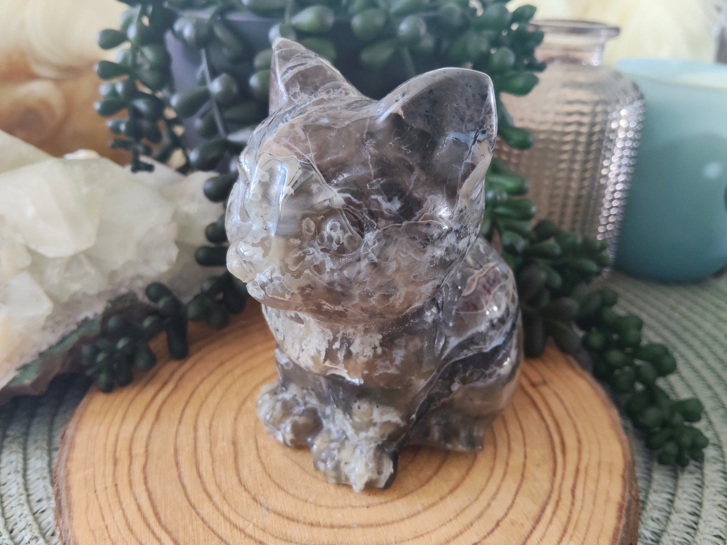 Volcano Agate Cat