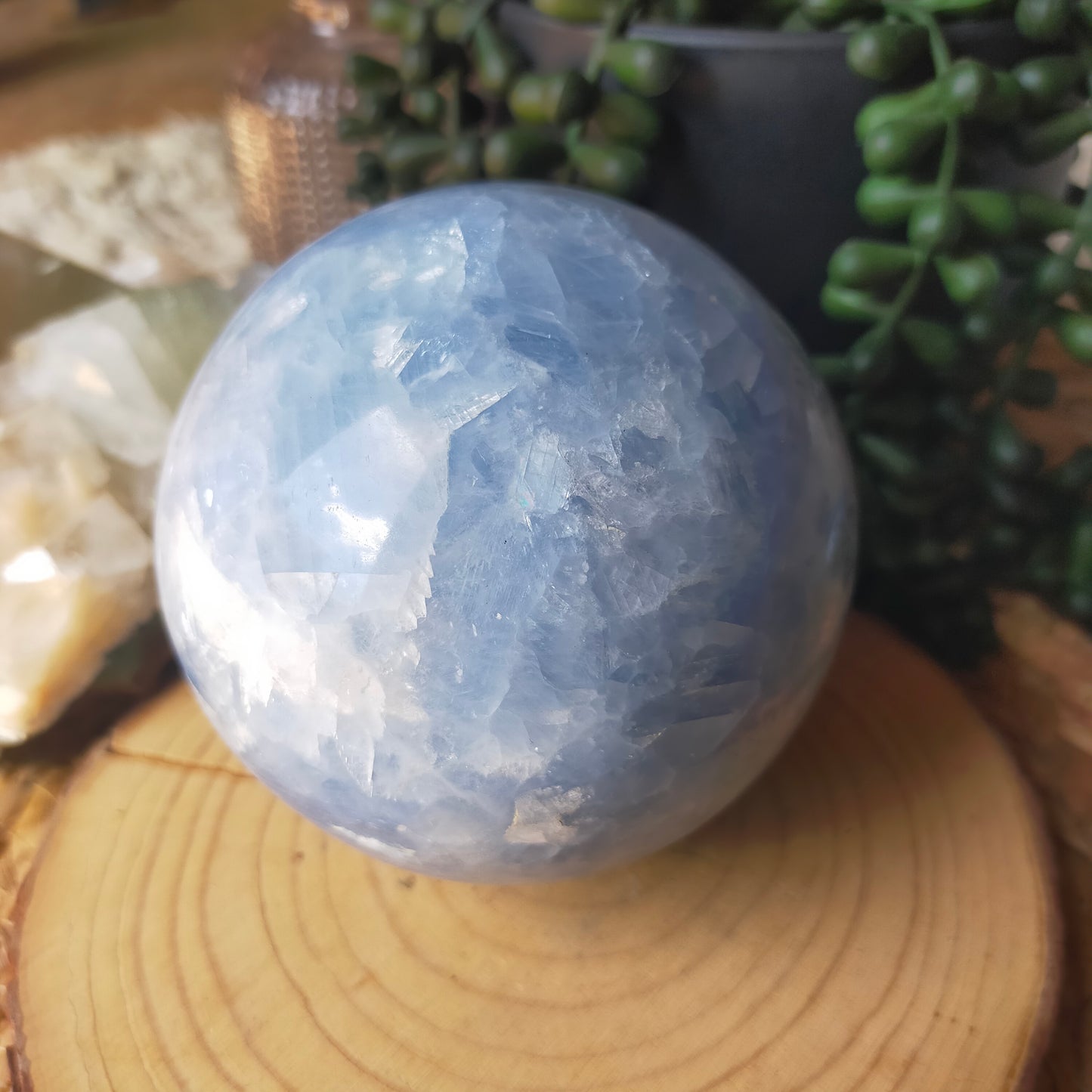 Blue Calcite Sphere