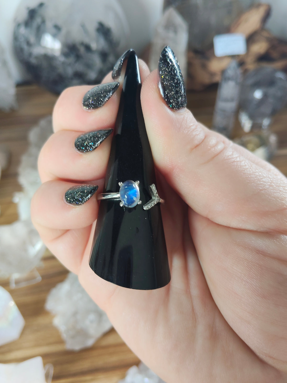 Sterling Silver Moonstone Ring