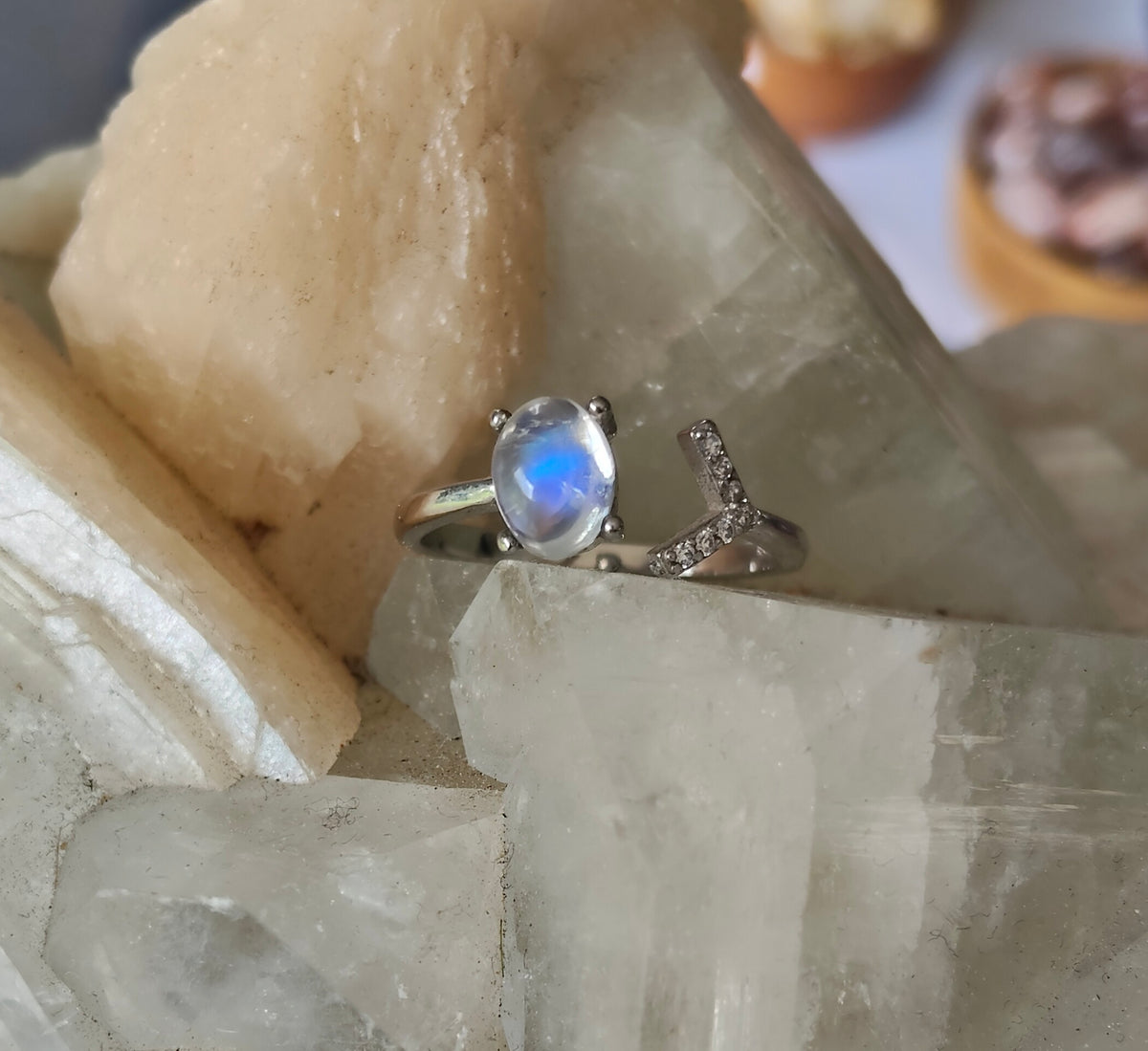 Sterling Silver Moonstone Ring