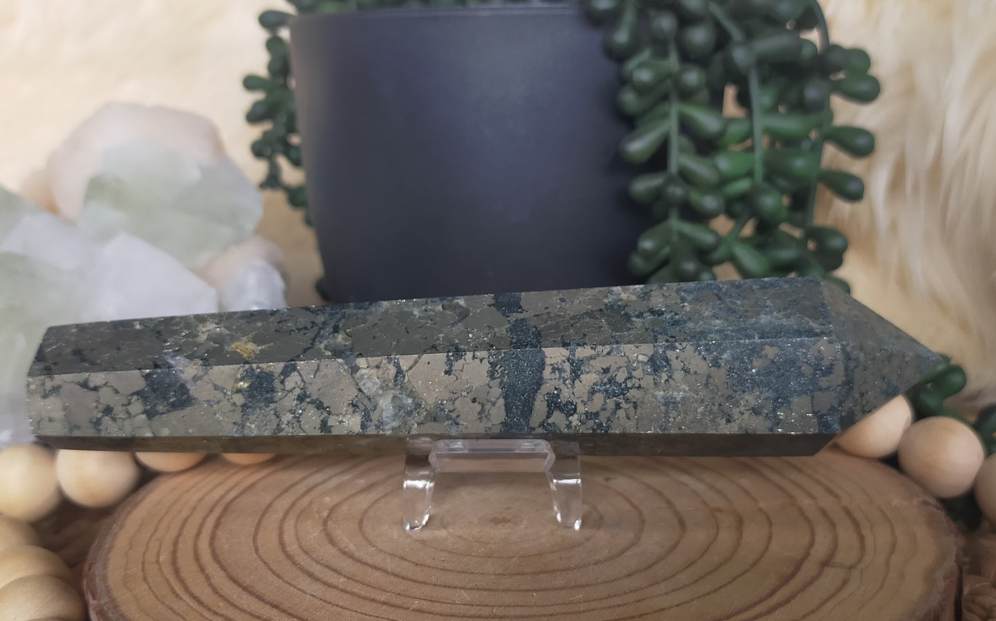 Pyrite in Magnetite Wands