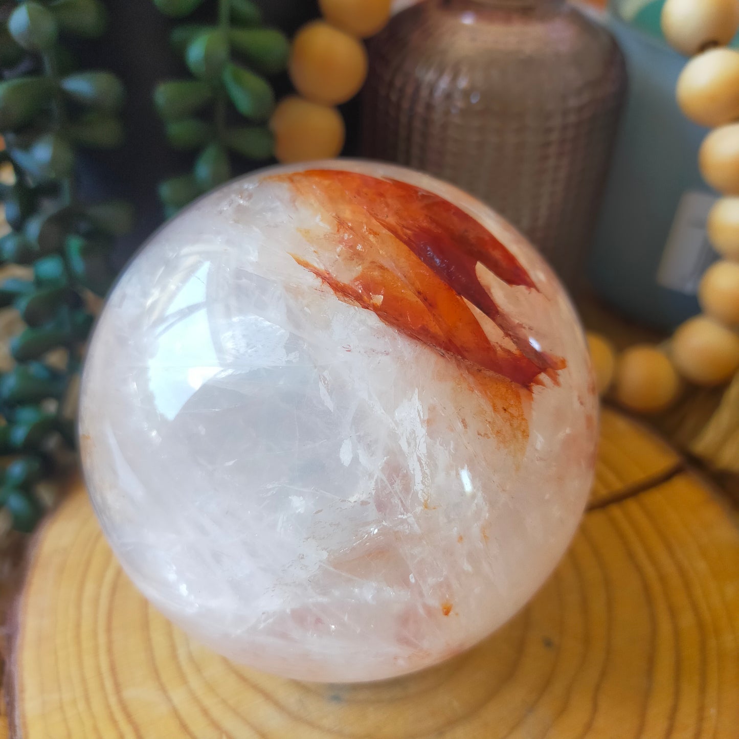 Fire Quartz Sphere