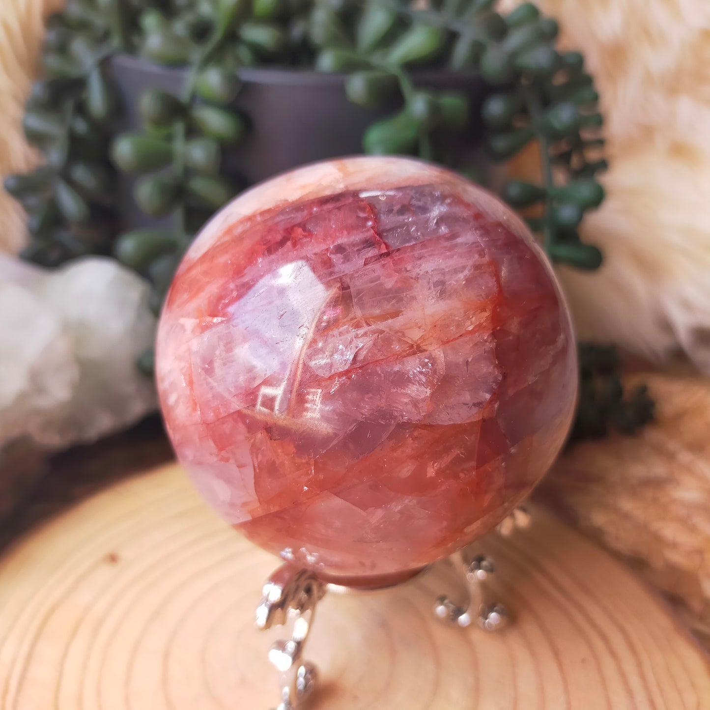 Fire Quartz Sphere