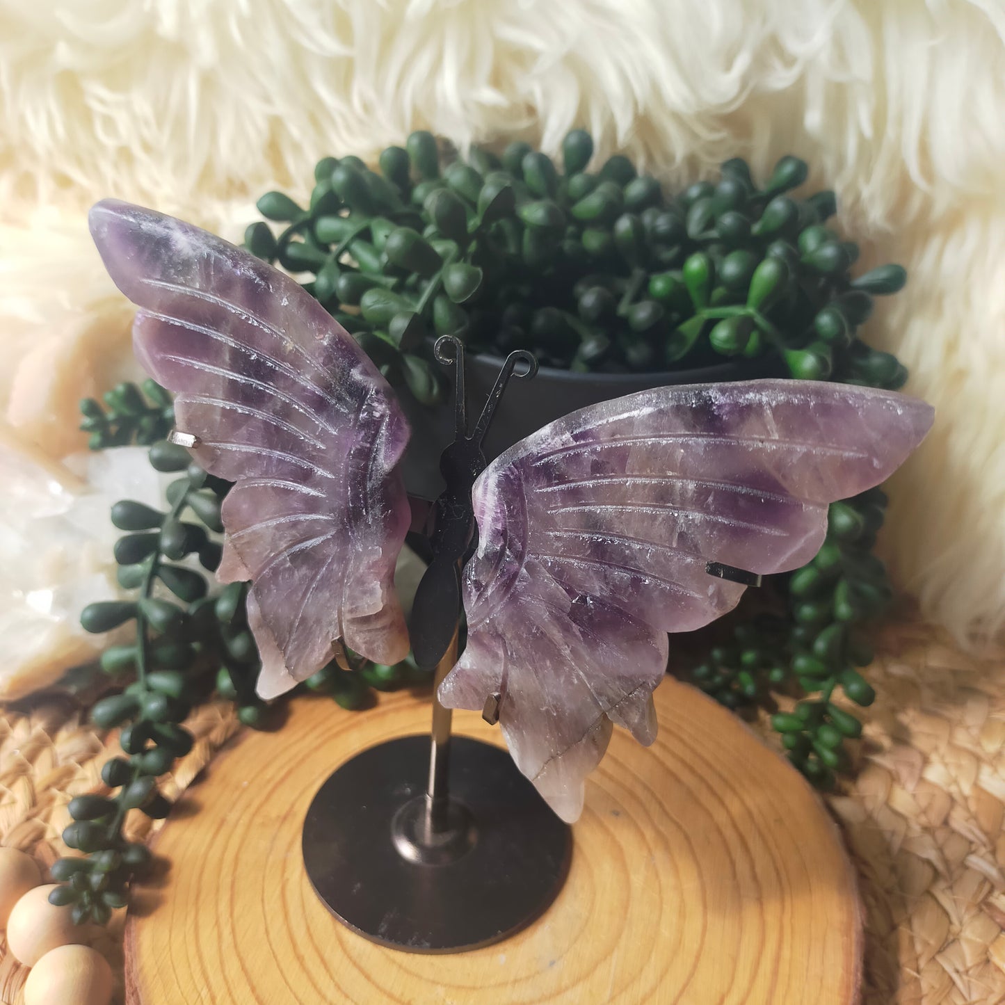 Chevron Amethyst Butterfly