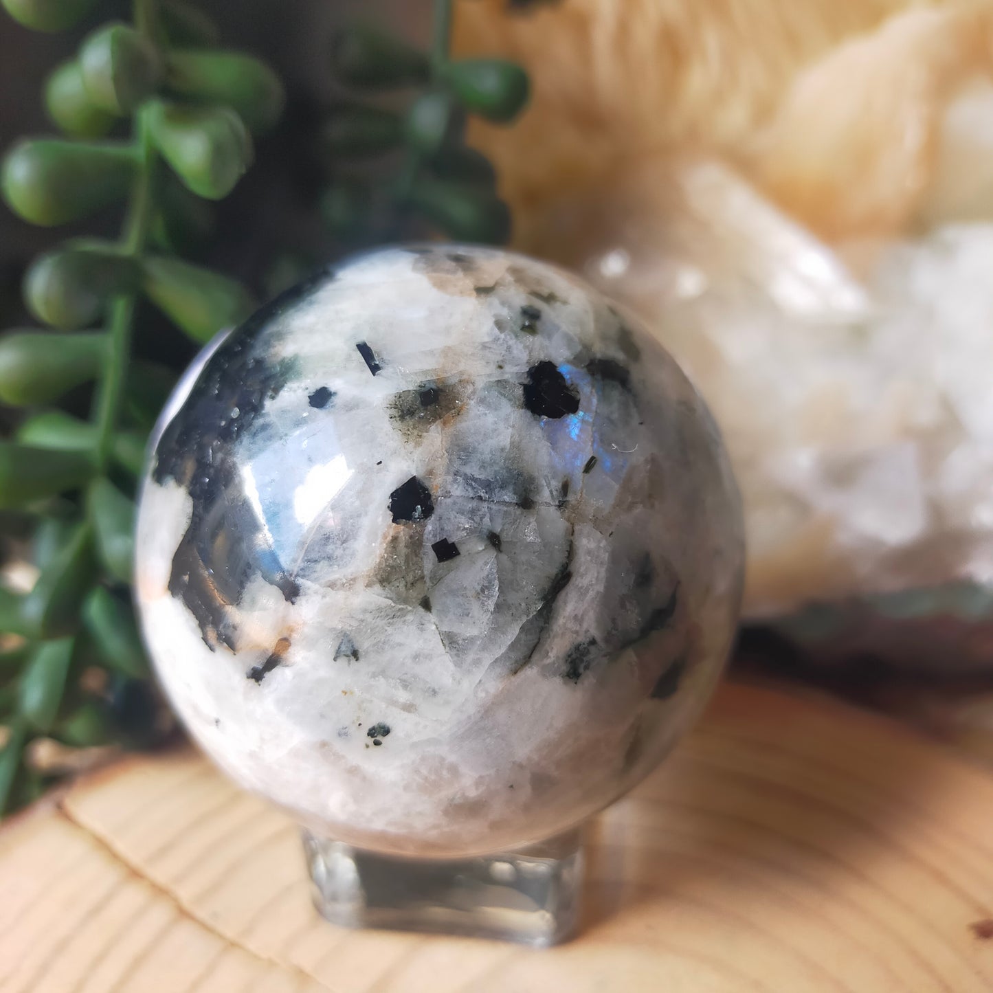 Rainbow Moonstone Sphere