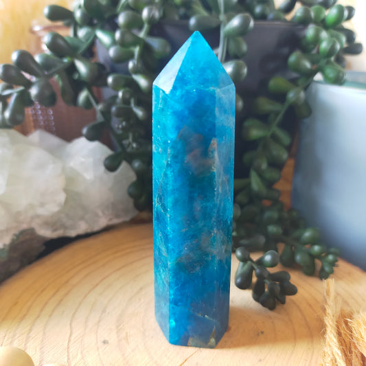 Blue Apatite Point