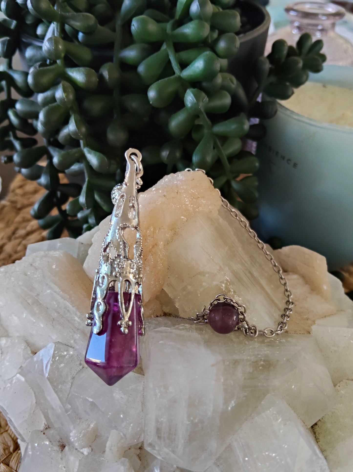 Fluorite Pendulums