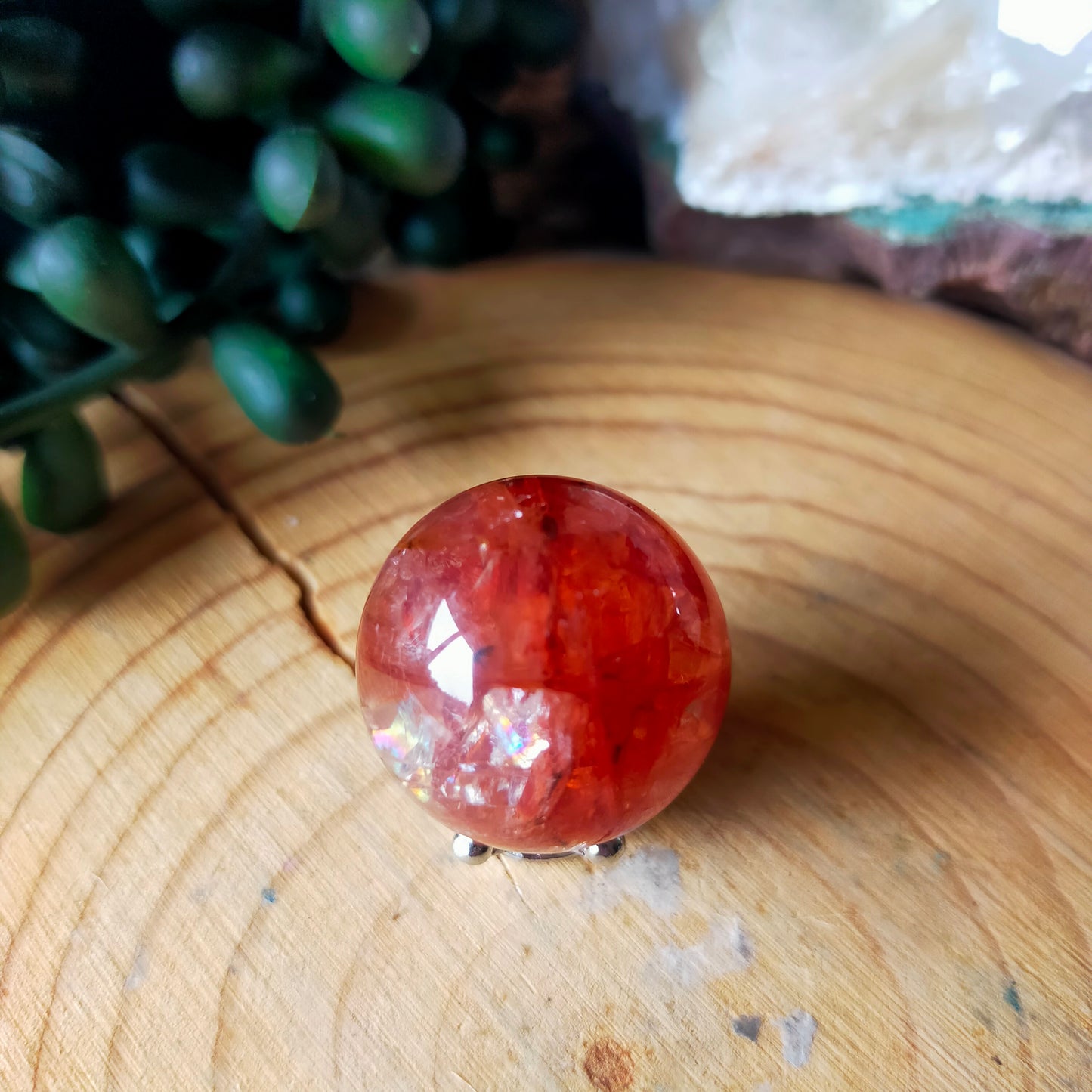 Mini Fire Quartz Spheres