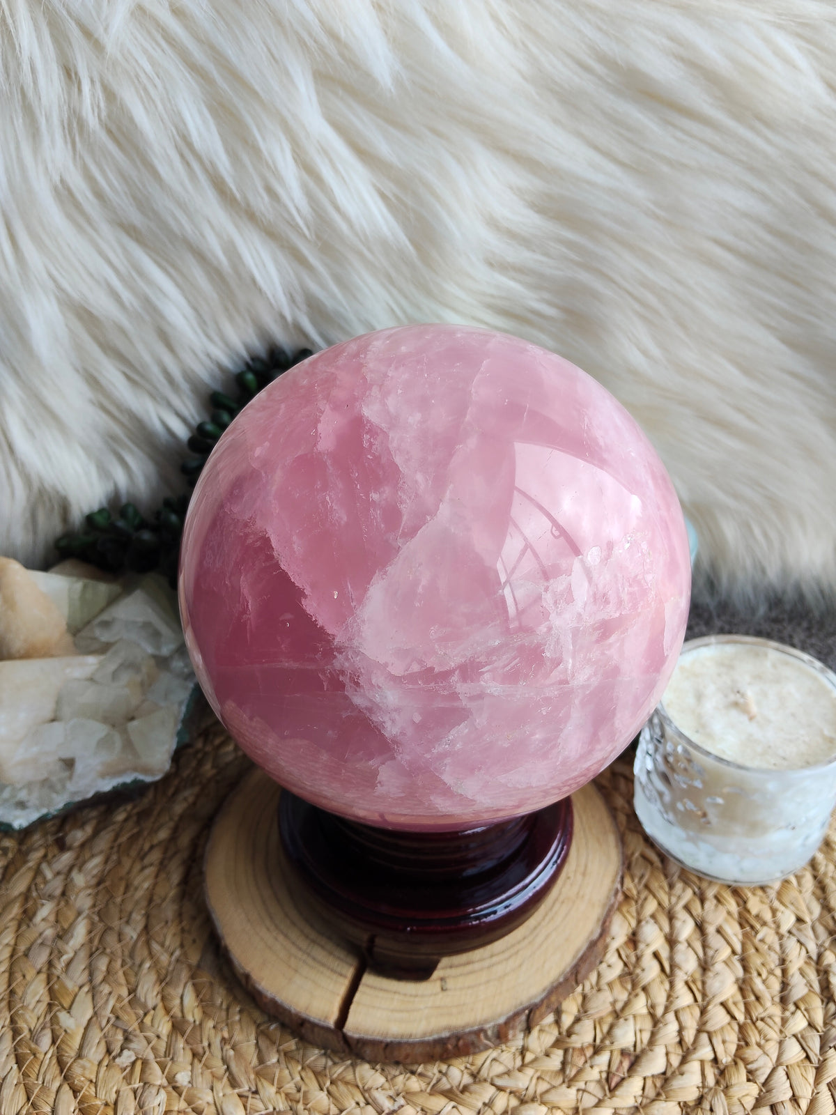 Large Rose Quartz Sphere