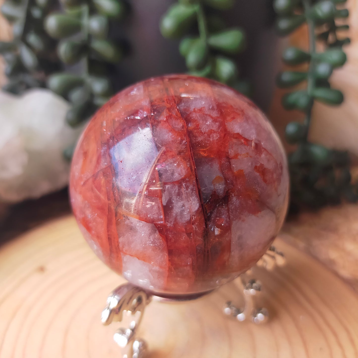 Fire Quartz Sphere
