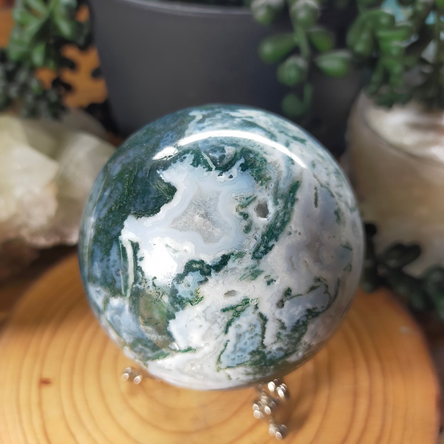 Moss Agate Sphere