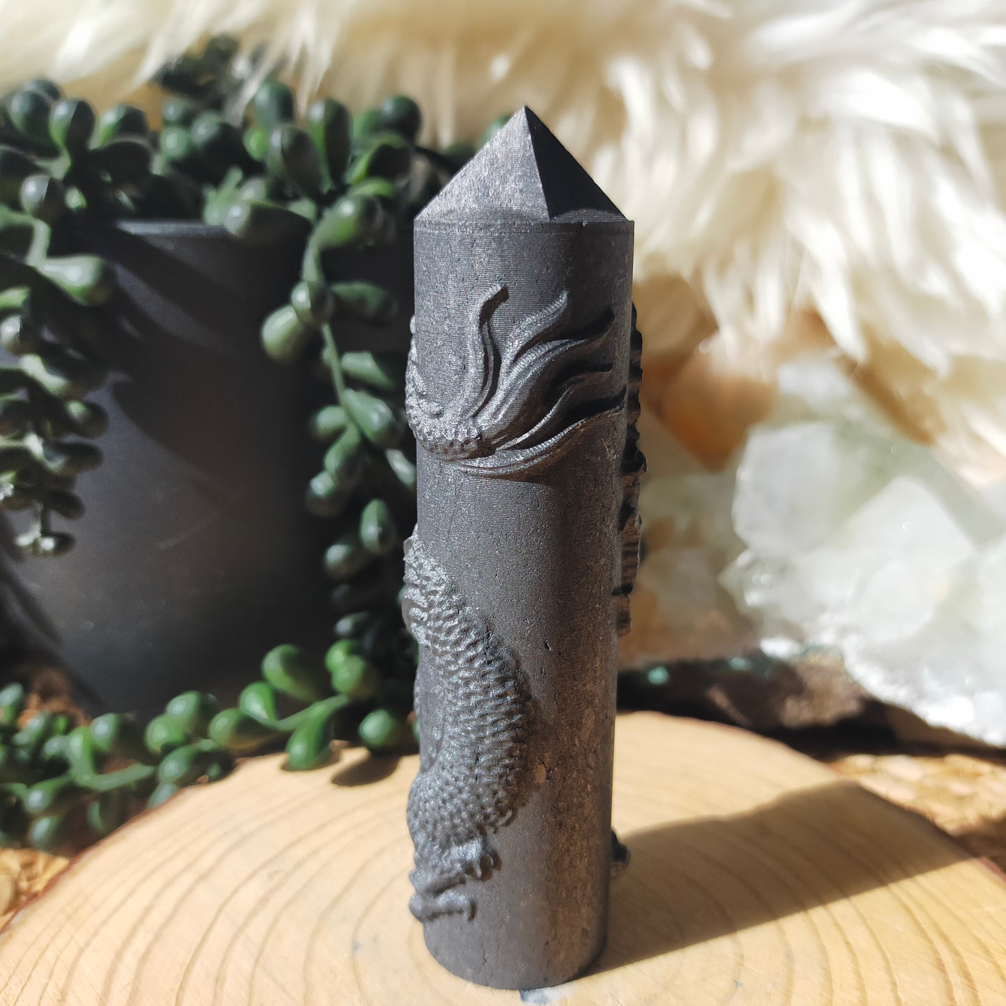 Dragon Shungite Point