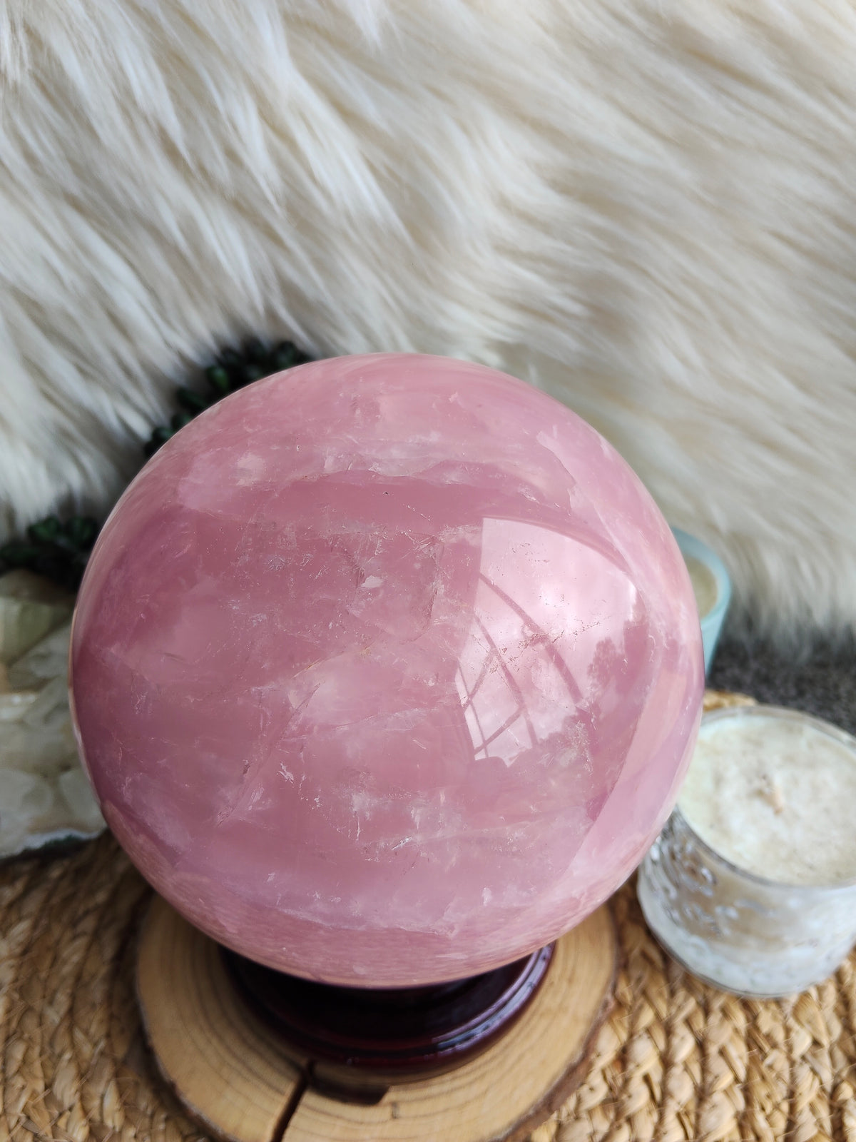 Large Rose Quartz Sphere