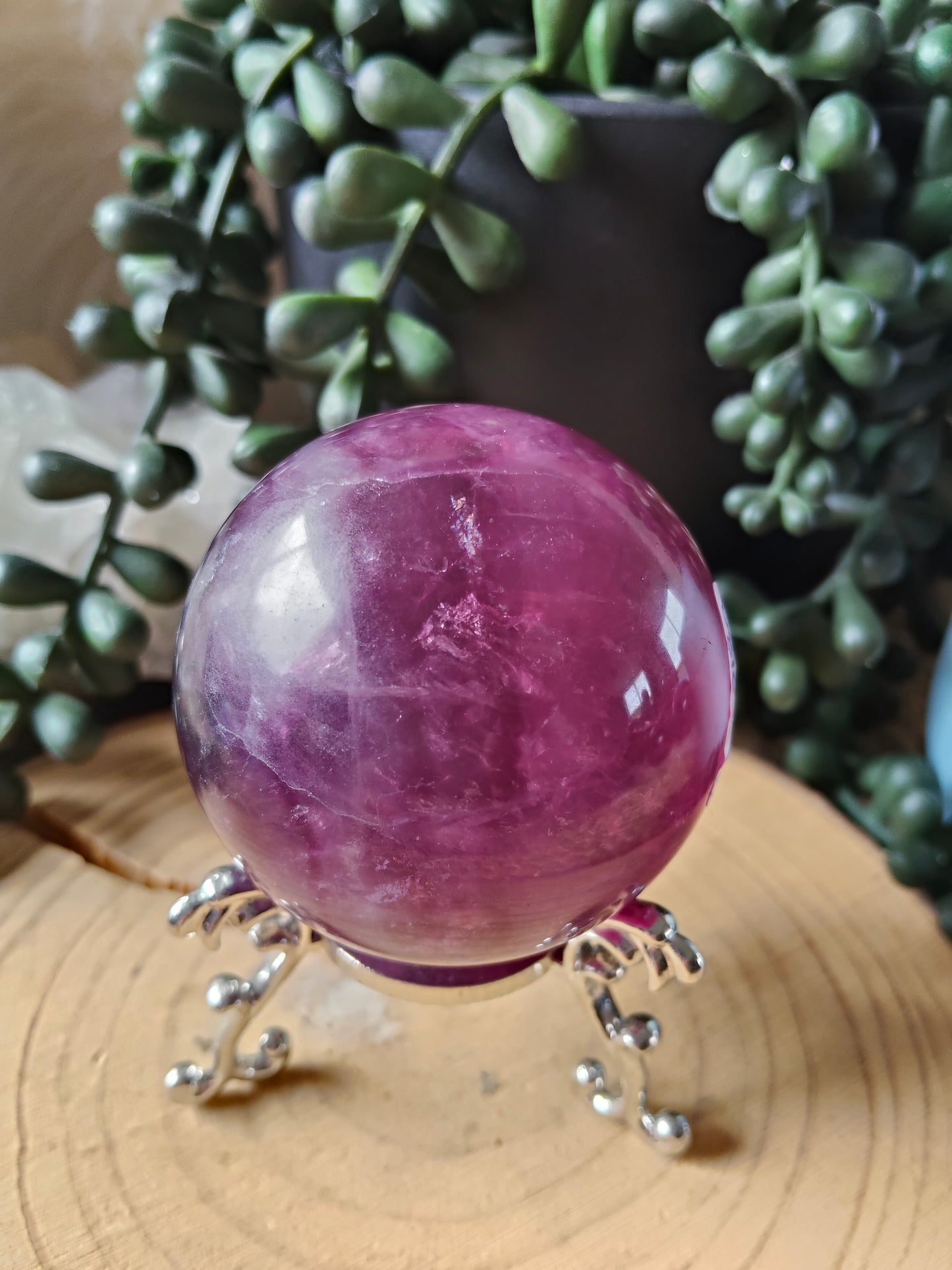 Gorgeous Purple/Pink Fluorite Spheres