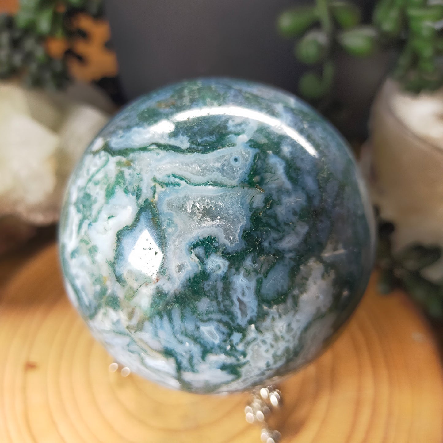 Moss Agate Sphere