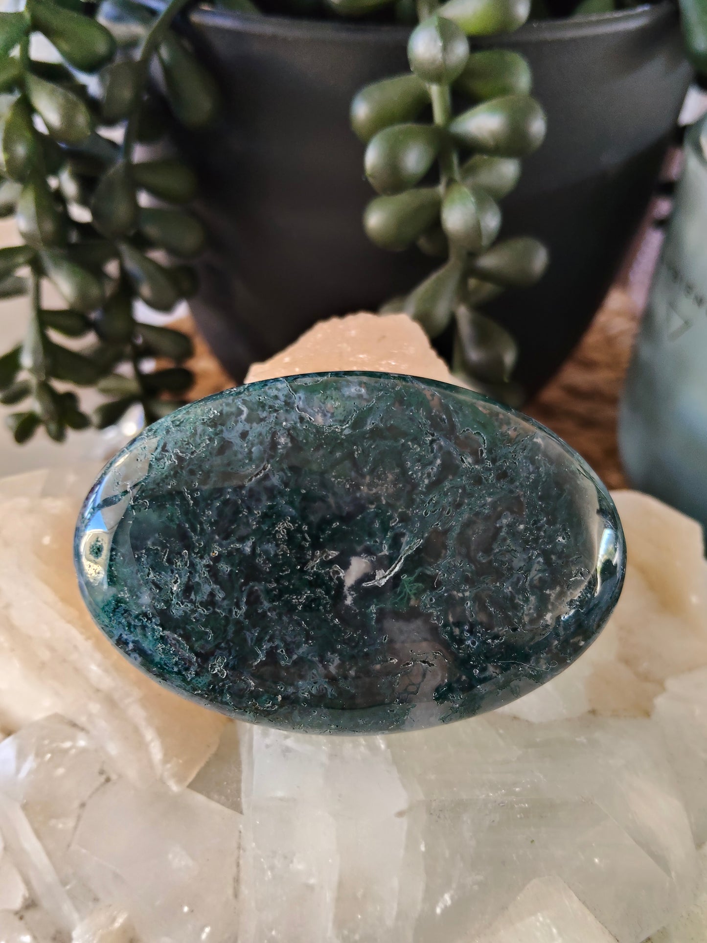 Moss Agate Palmstone