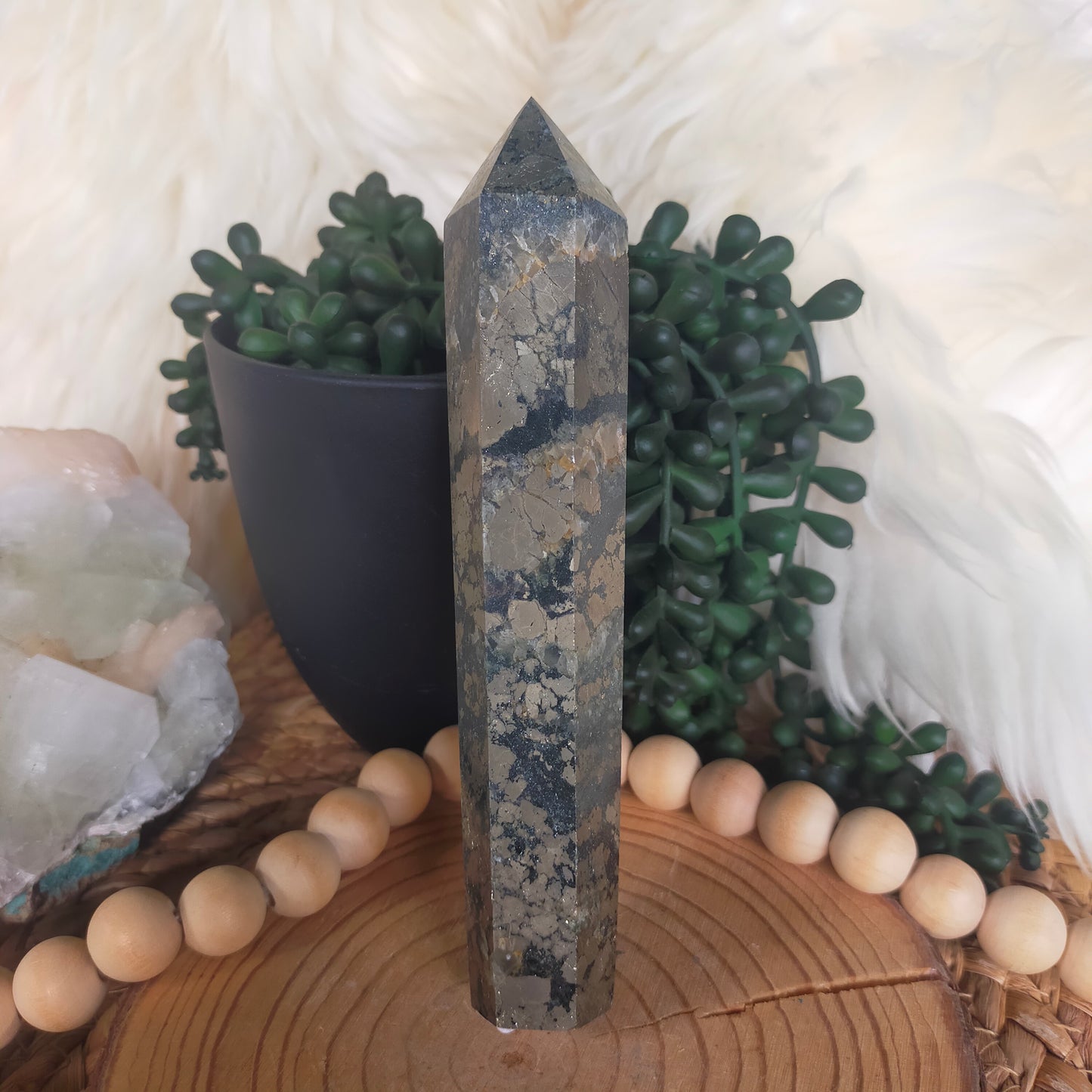 Pyrite in Magnetite Wands