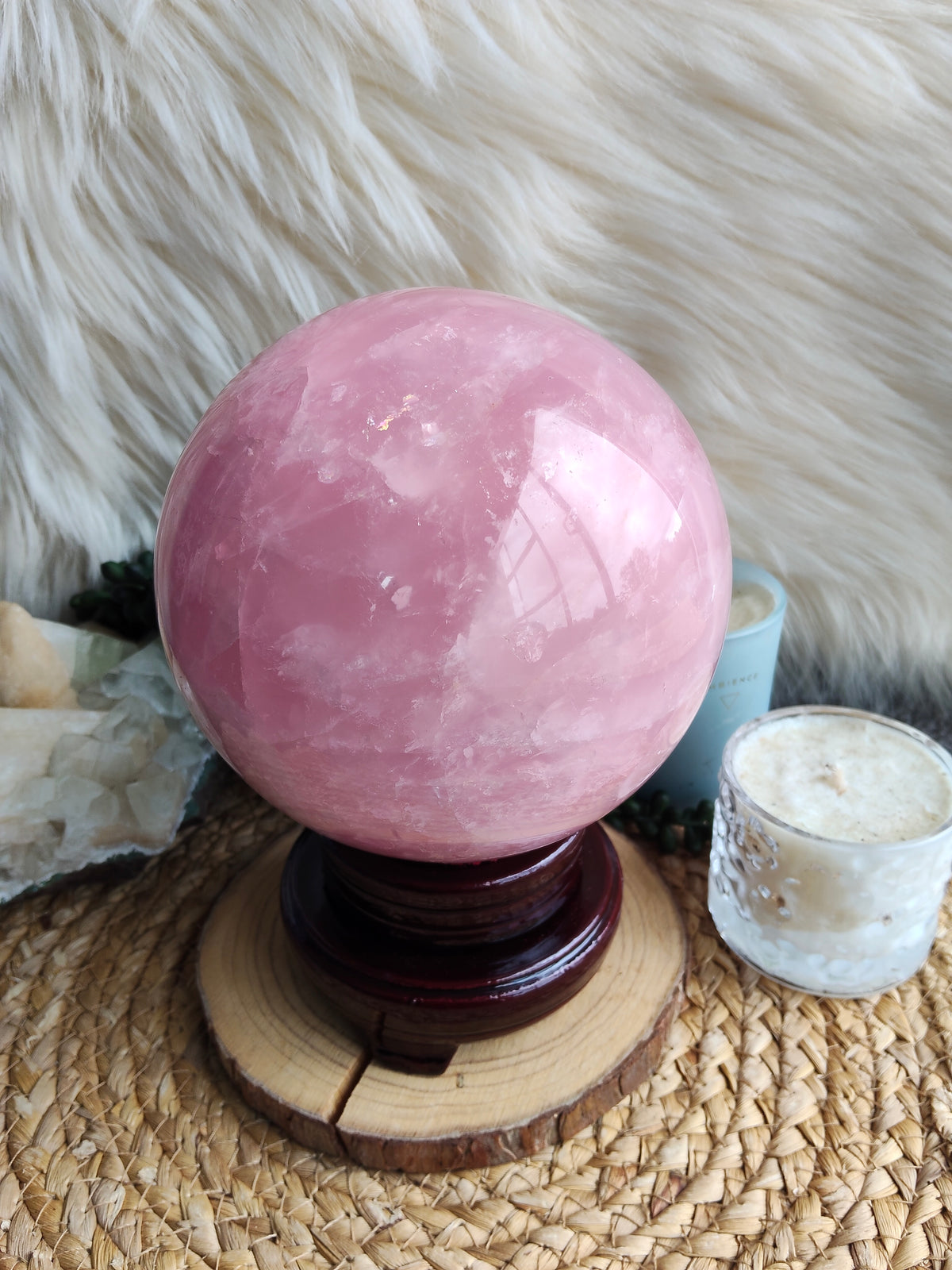 Large Rose Quartz Sphere
