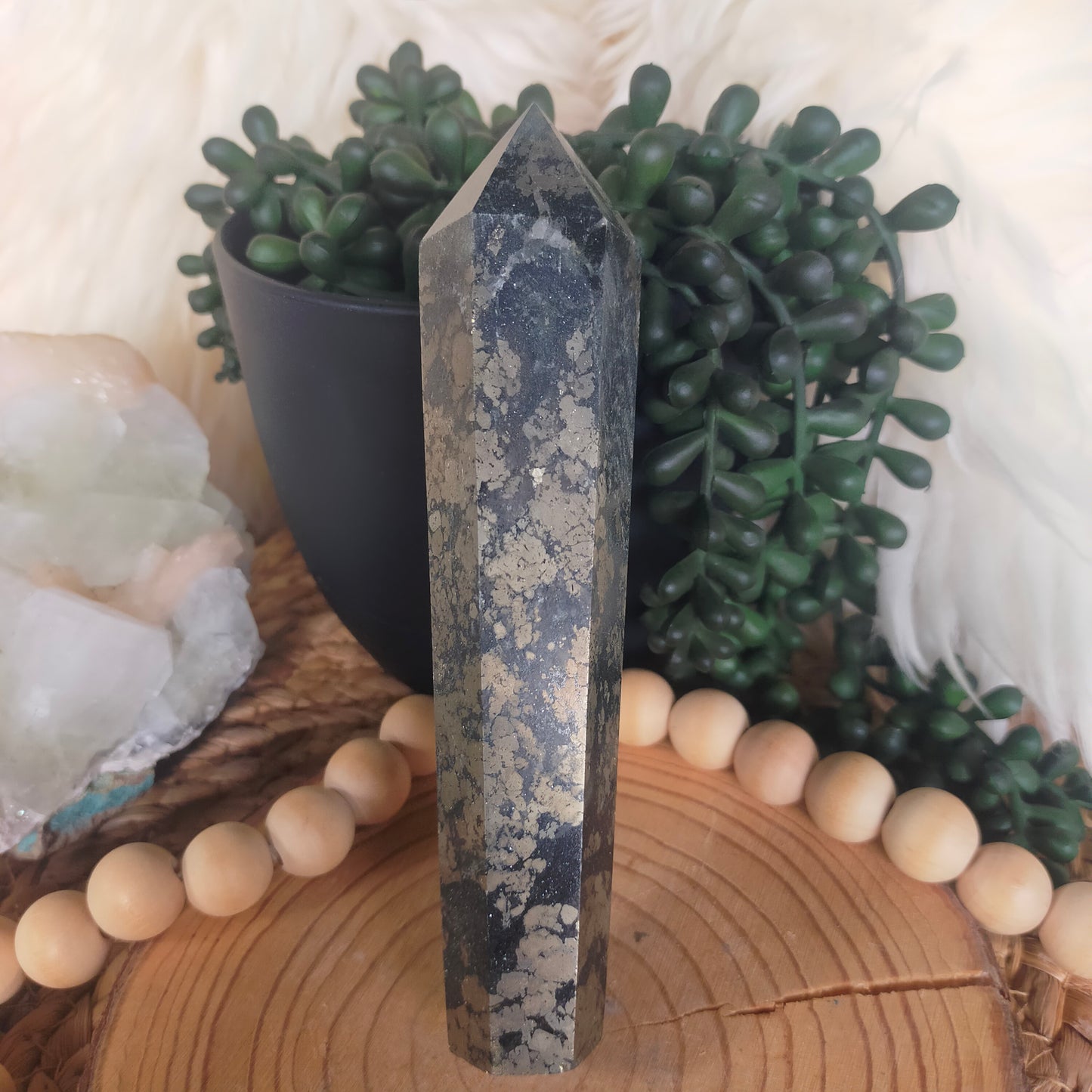 Pyrite in Magnetite Wands