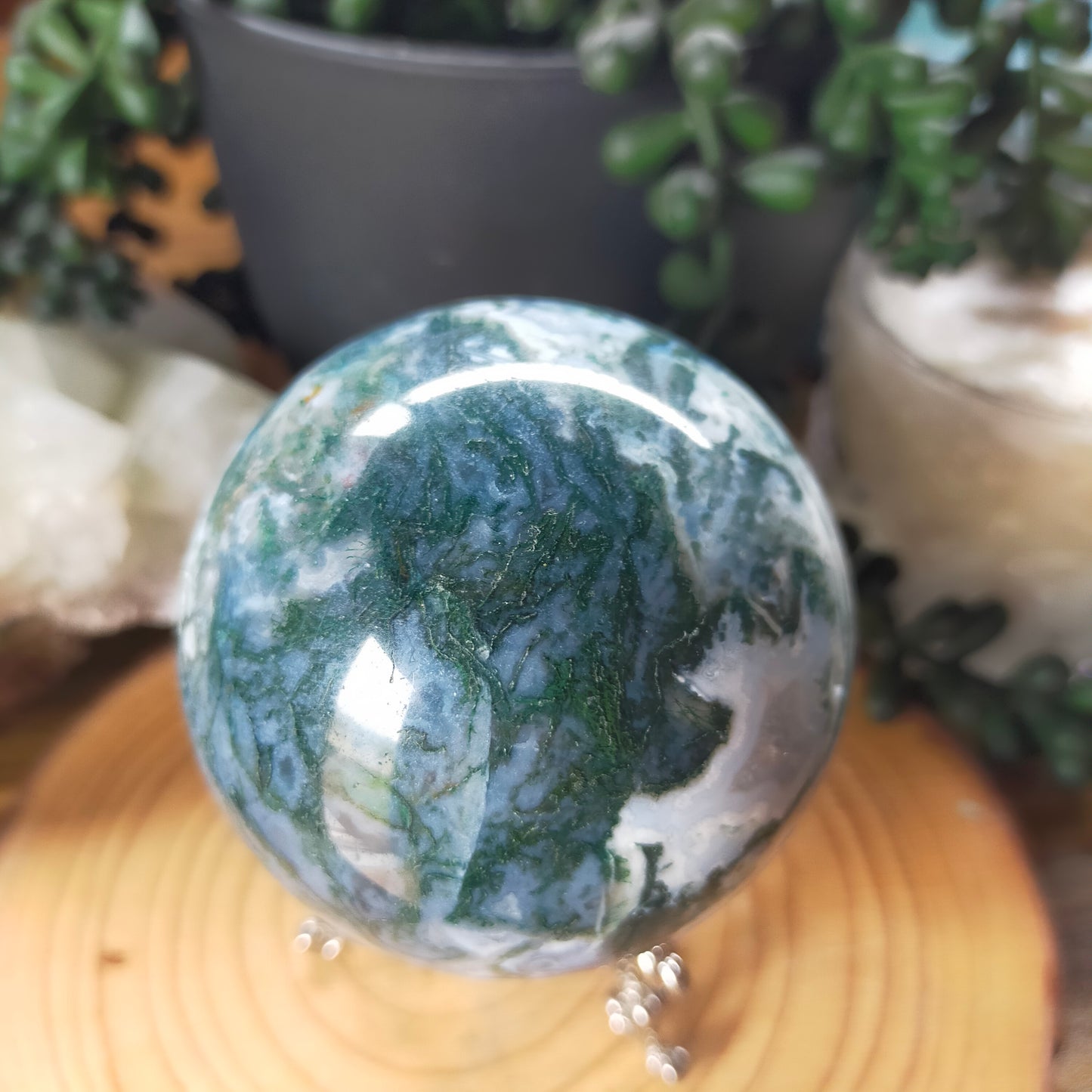 Moss Agate Sphere