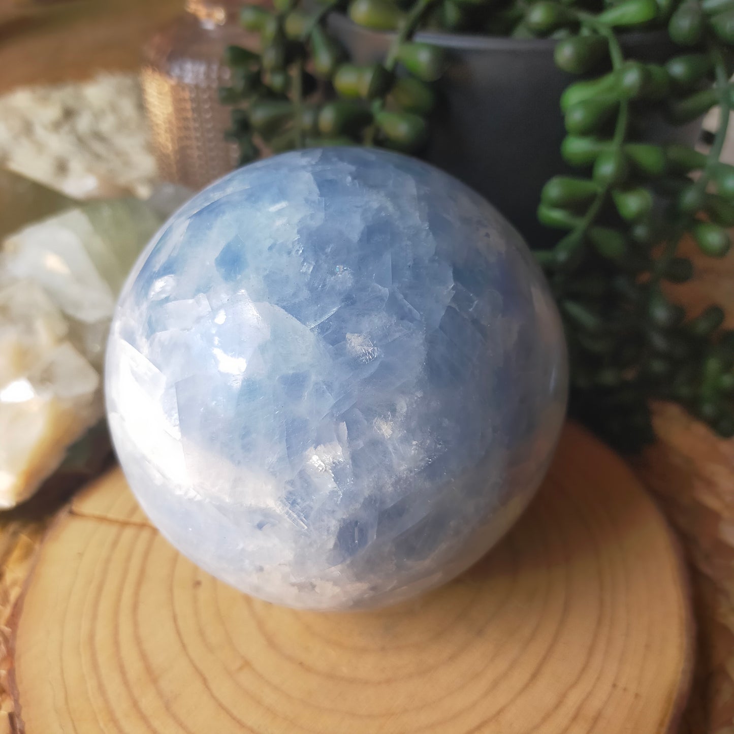 Blue Calcite Sphere