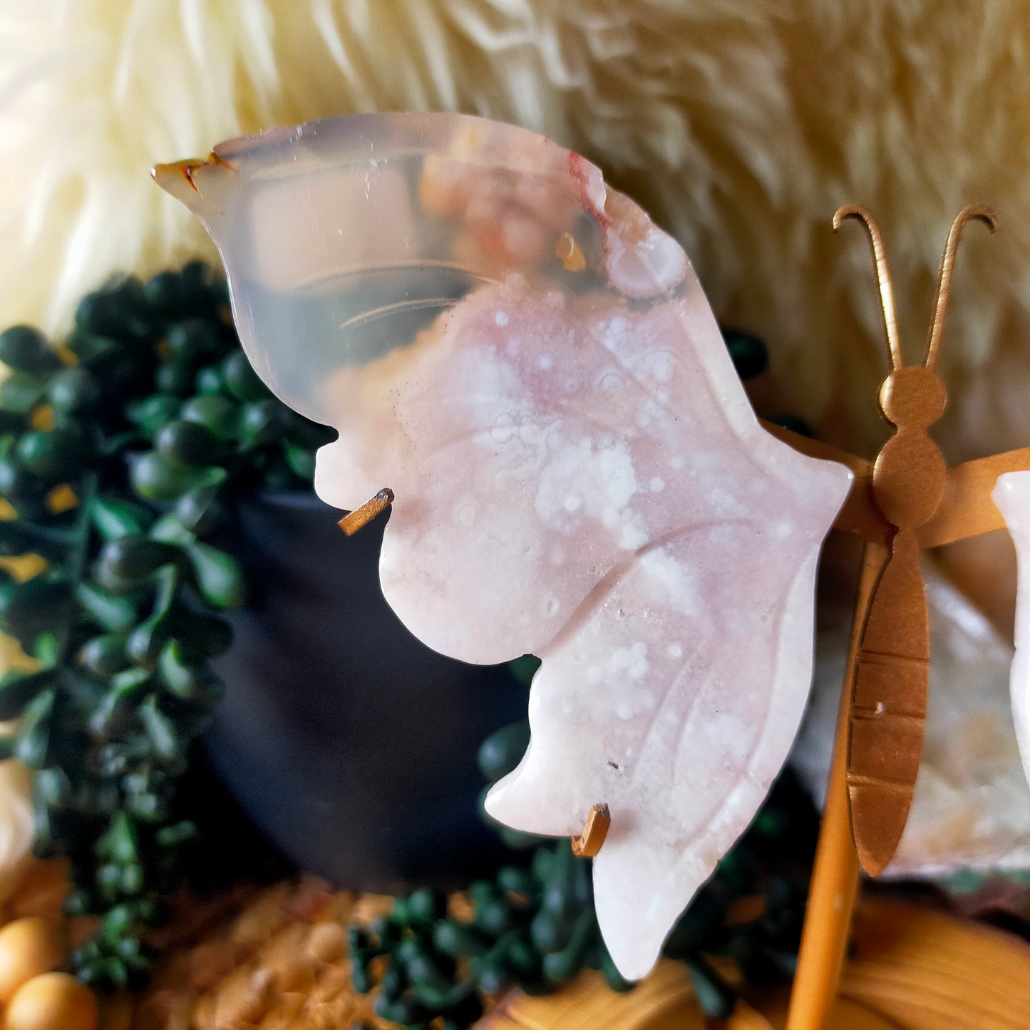 Flower Agate Butterfly Wings