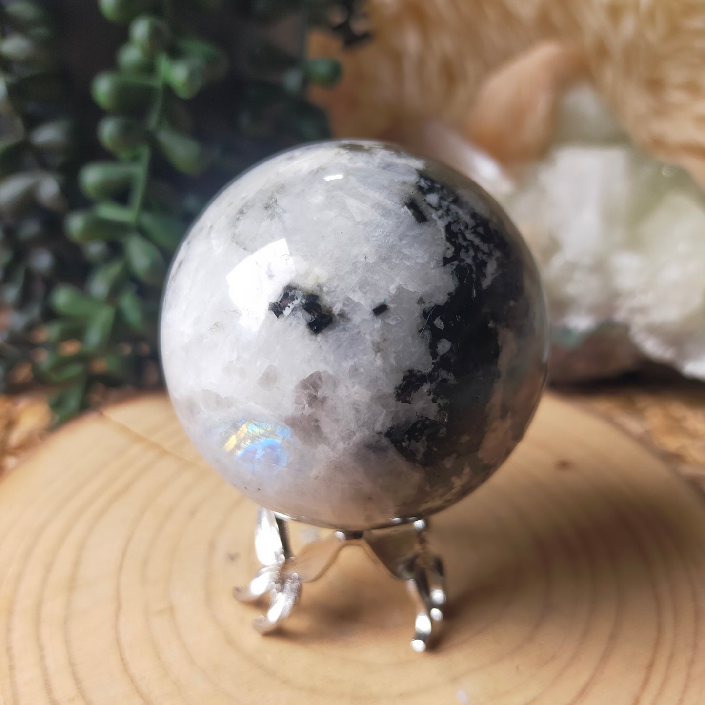 Rainbow Moonstone Sphere