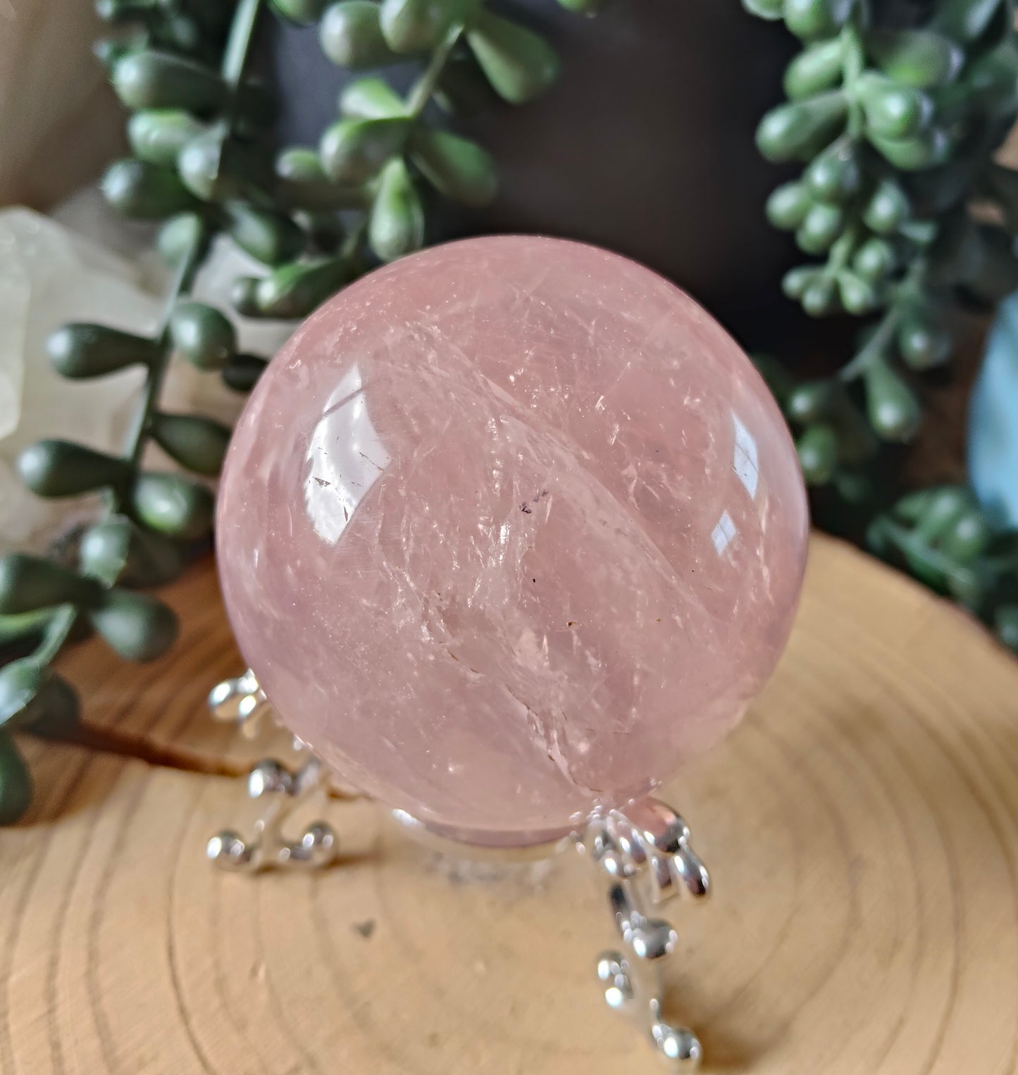 Asterism Rose Quartz Spheres