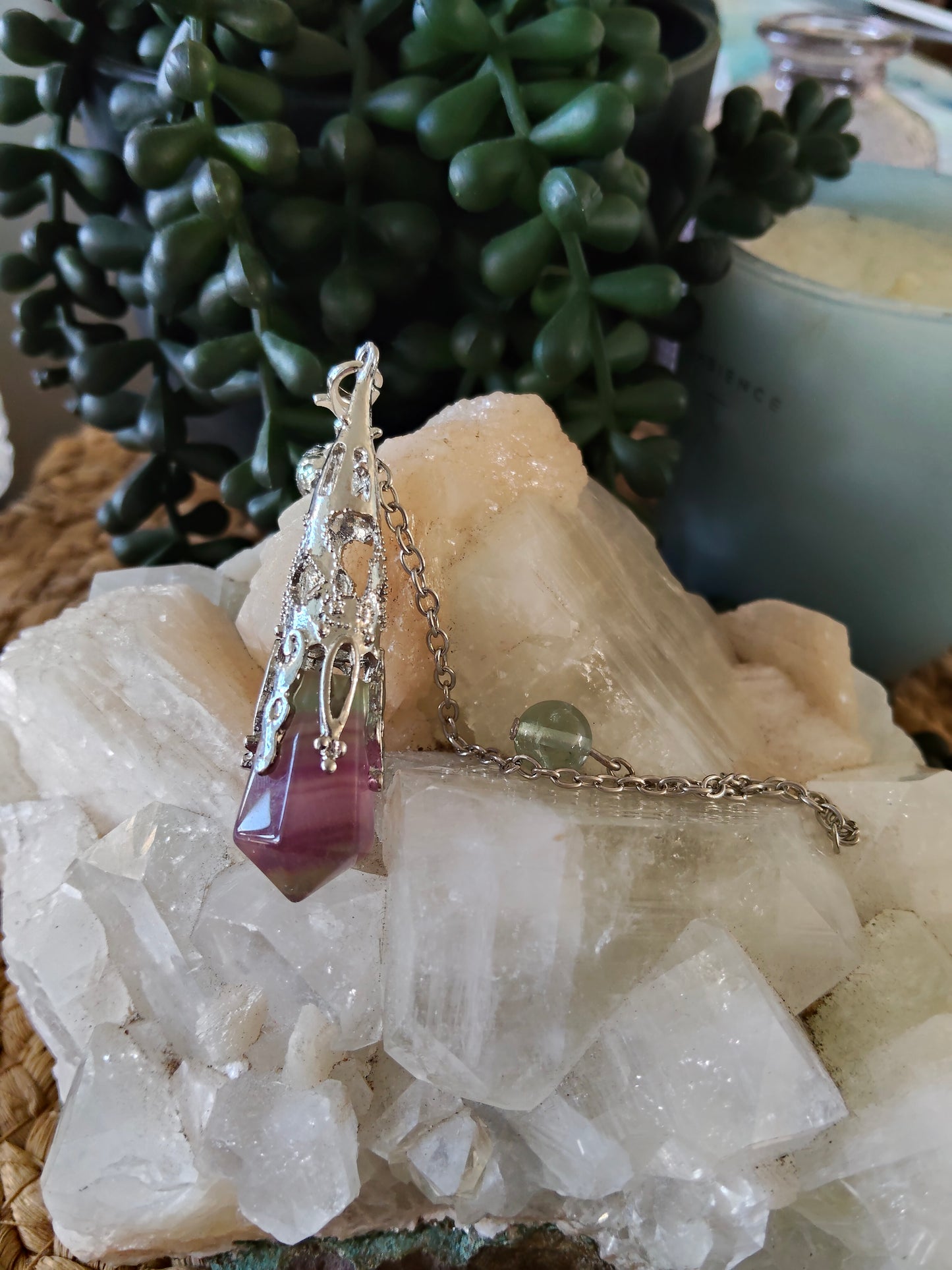 Fluorite Pendulums