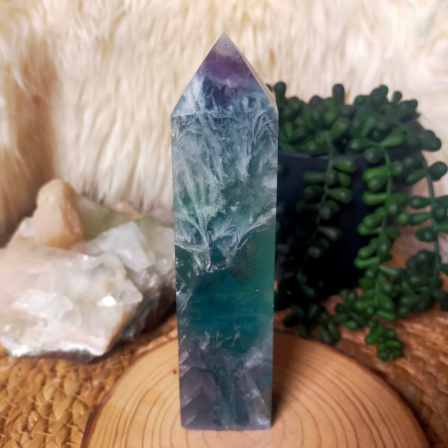 Feather Fluorite Tower