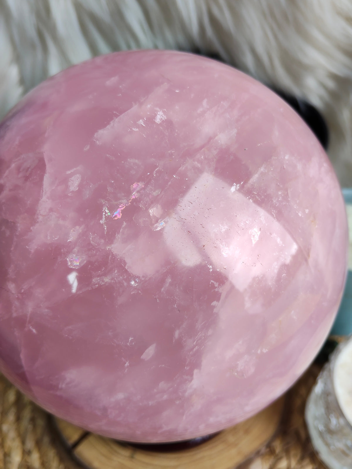 Large Rose Quartz Sphere