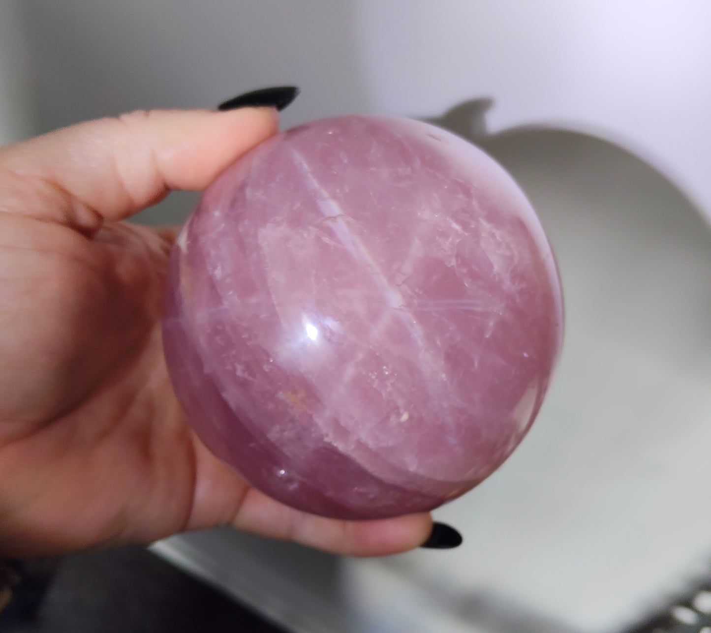 Asterism Rose Quartz Sphere