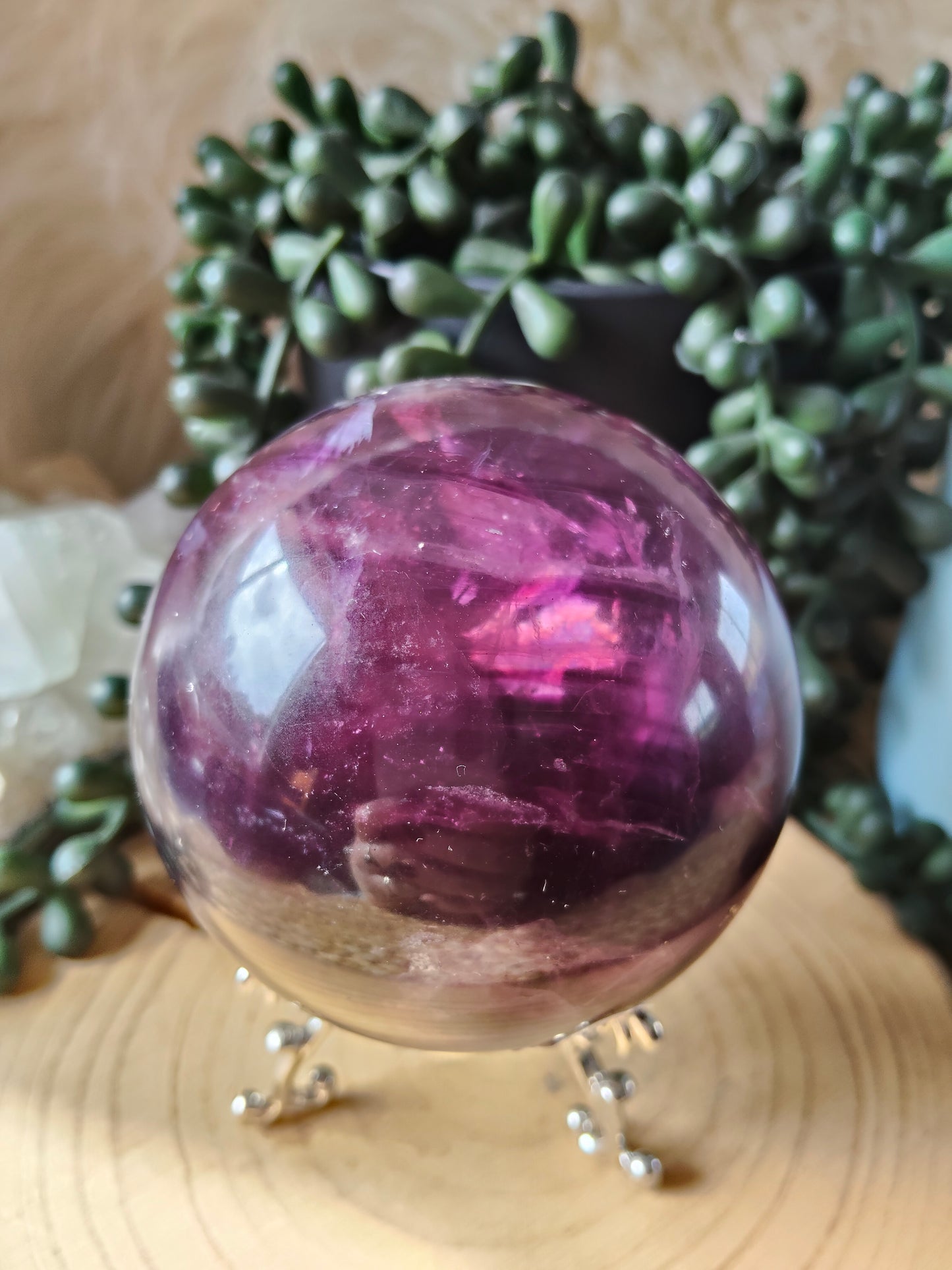 Gorgeous Purple/Pink Fluorite Spheres