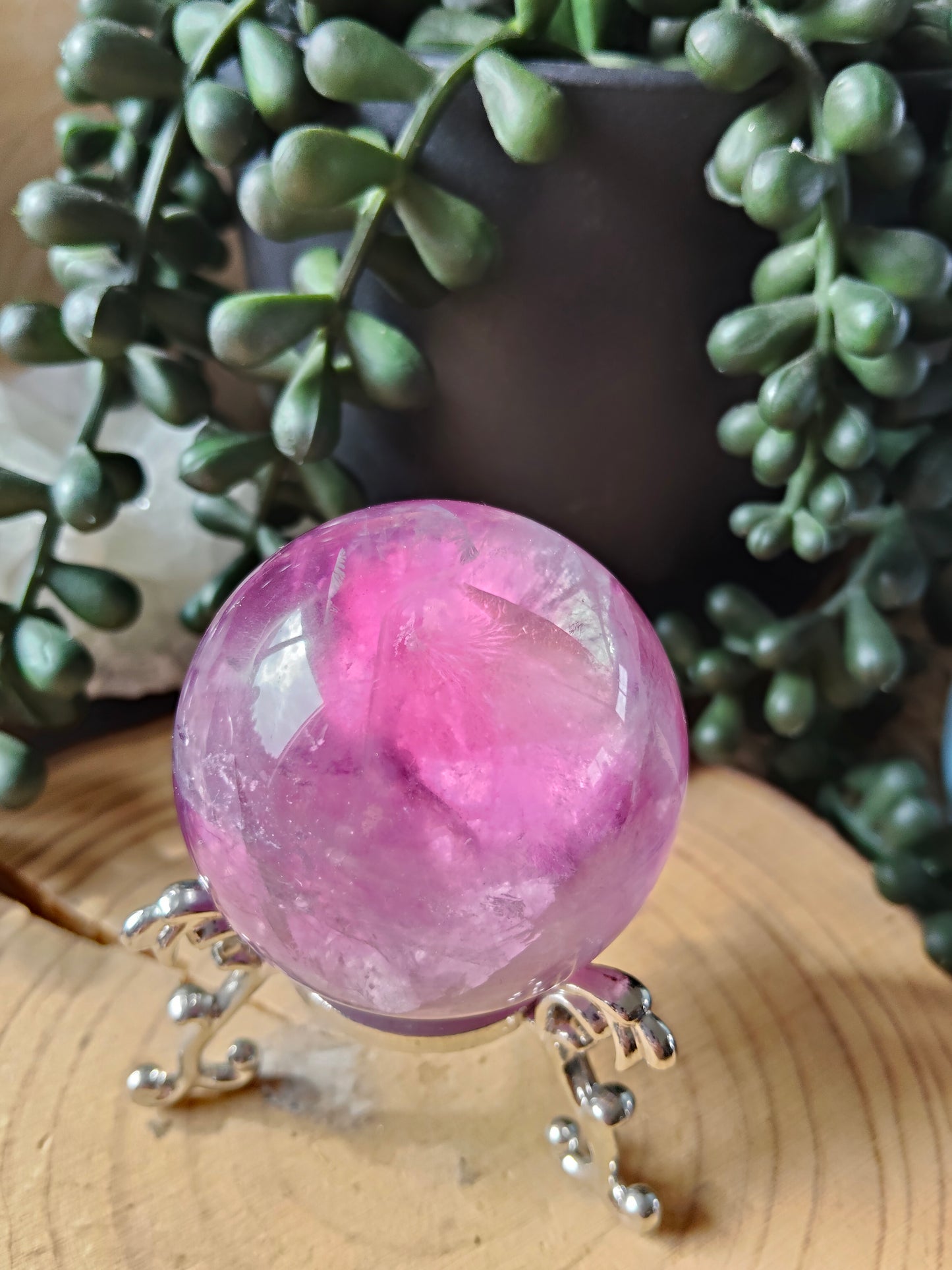 Gorgeous Purple/Pink Fluorite Spheres