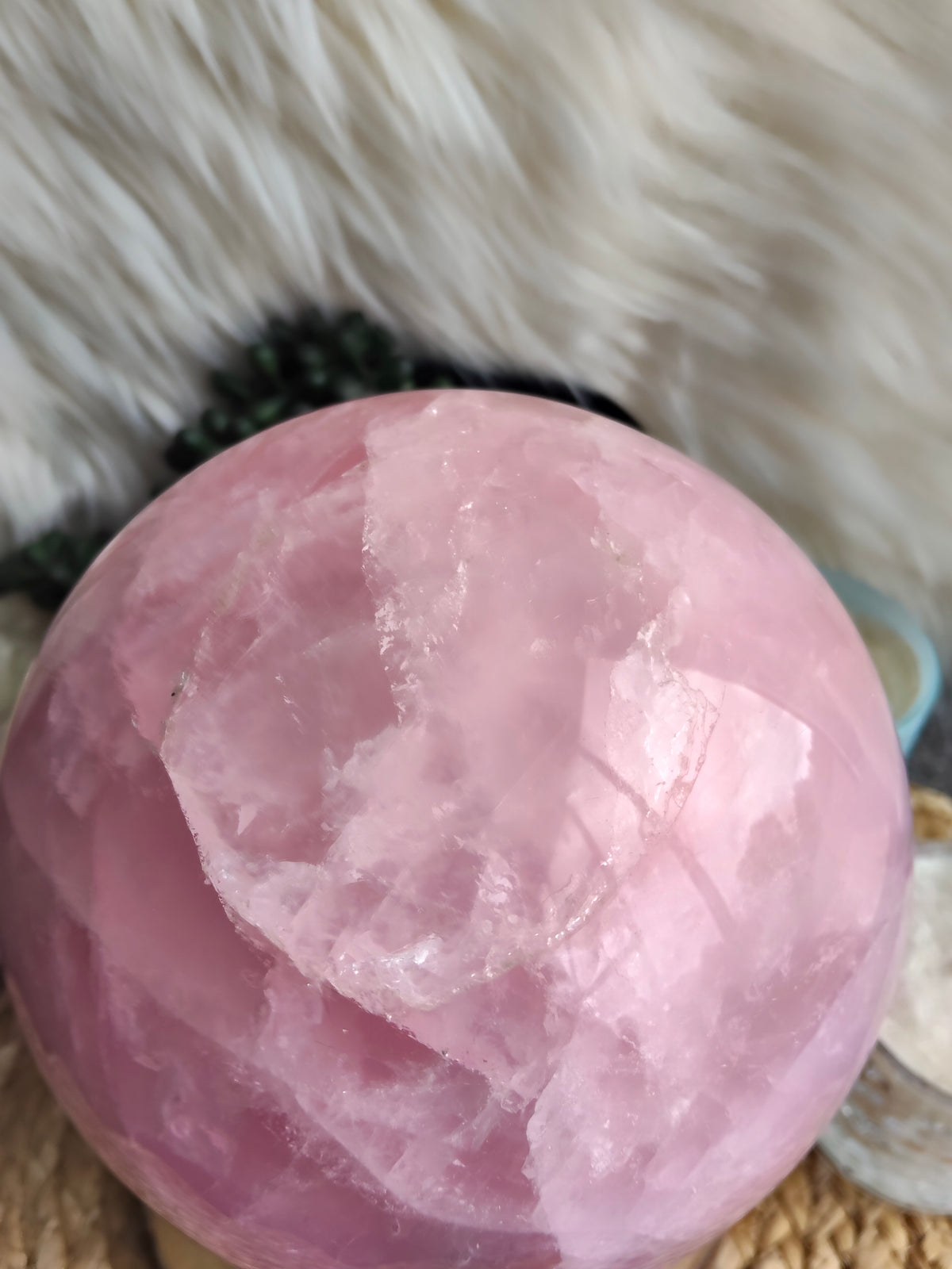 Large Rose Quartz Sphere