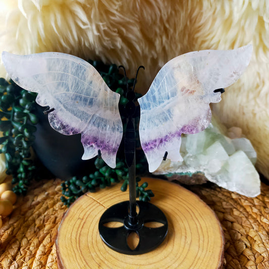 Quartz/Amethyst Butterfly Wings