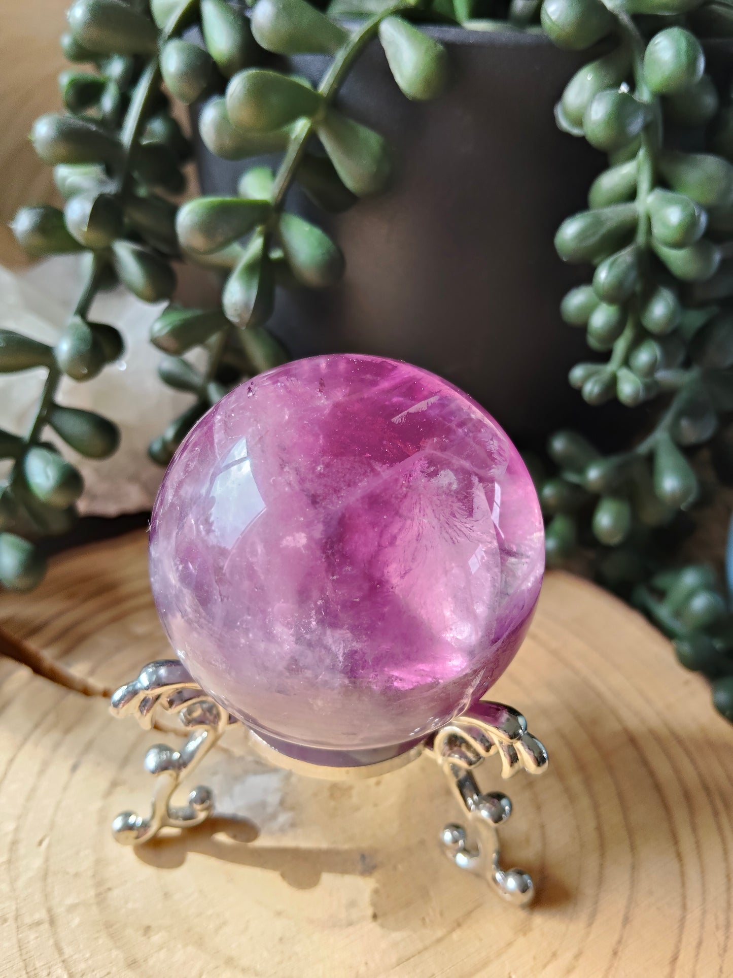 Gorgeous Purple/Pink Fluorite Spheres