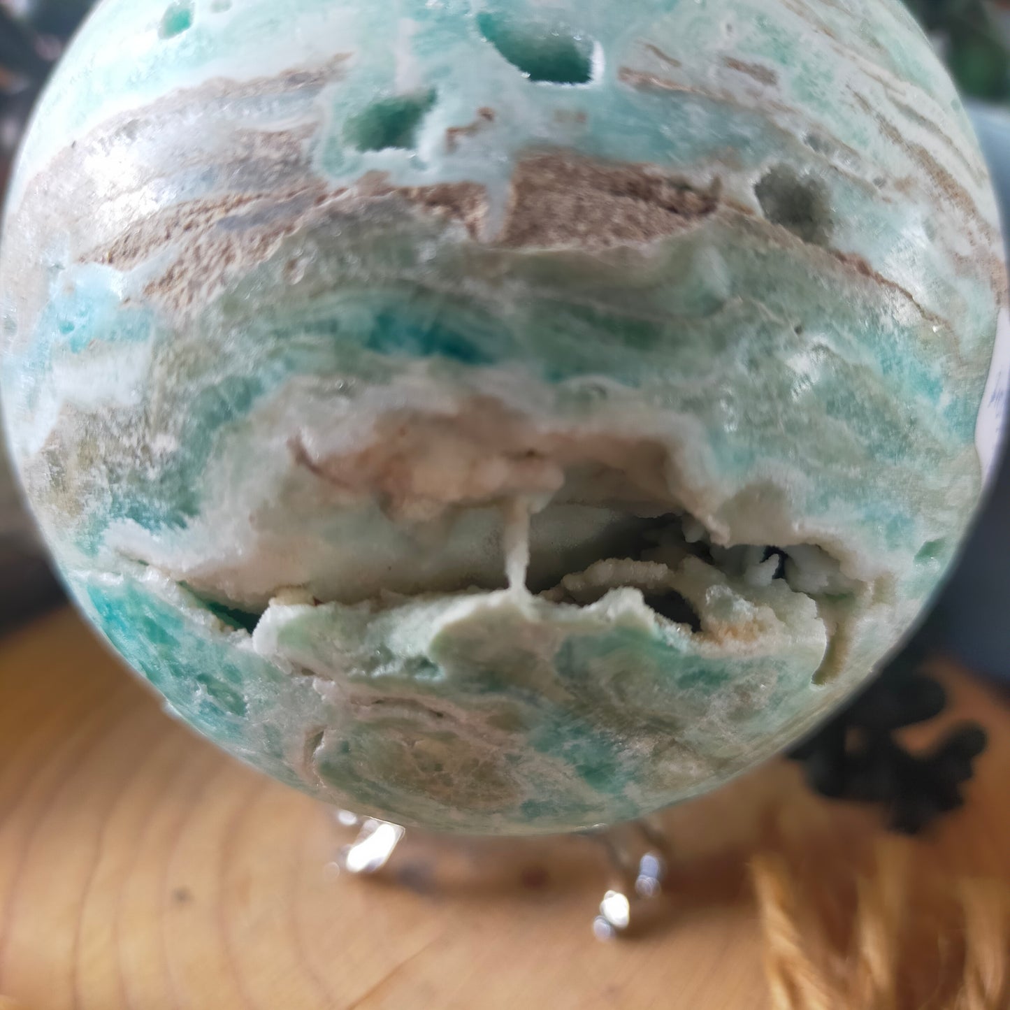 Hemimorphite Sphere