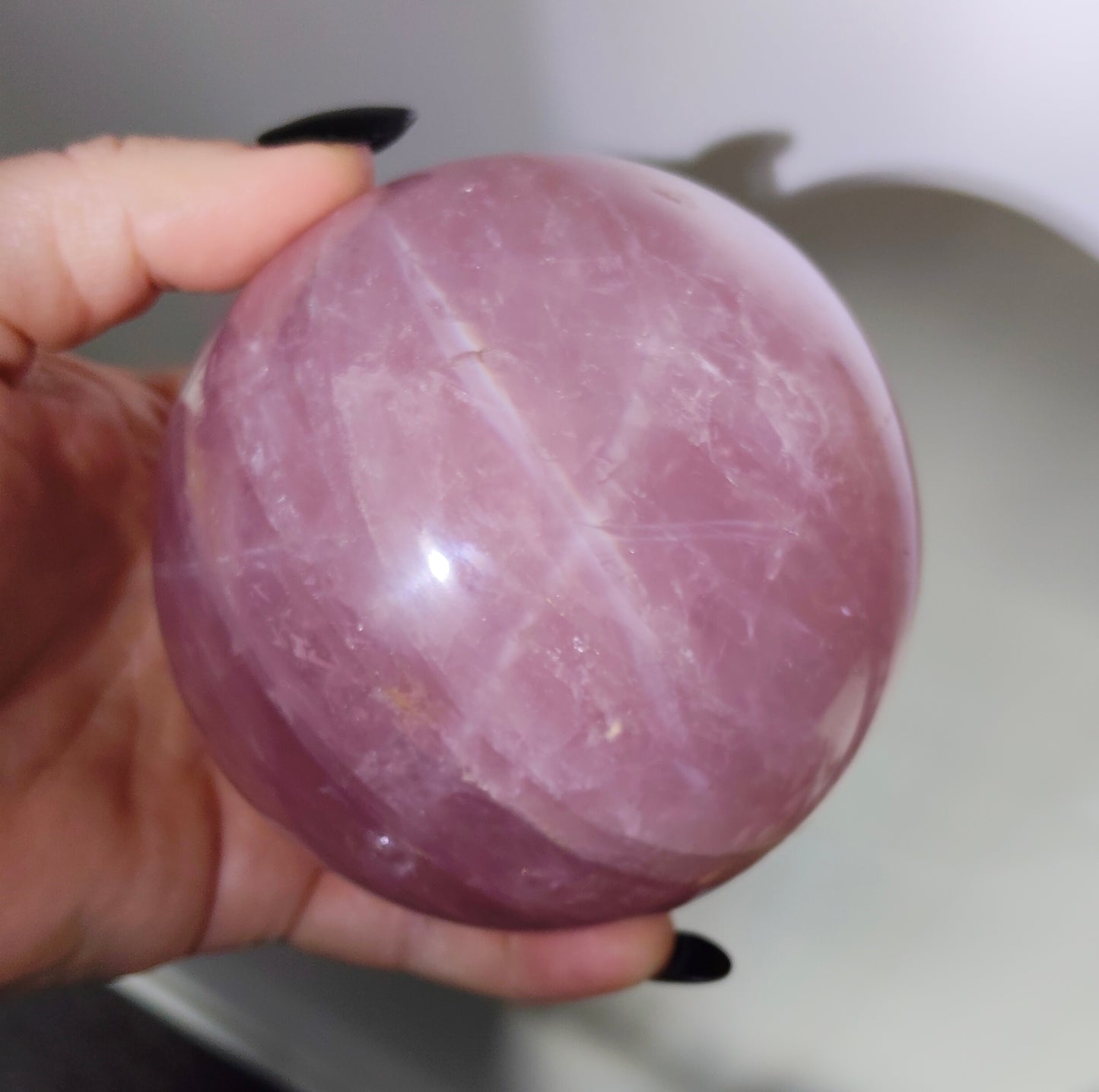 Asterism Rose Quartz Sphere