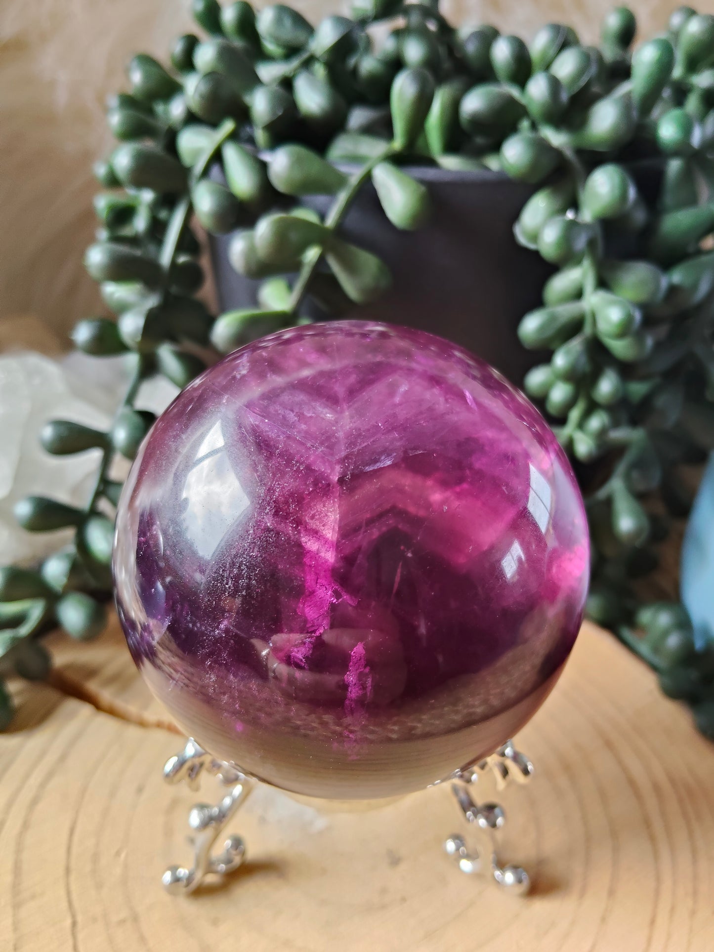 Gorgeous Purple/Pink Fluorite Spheres
