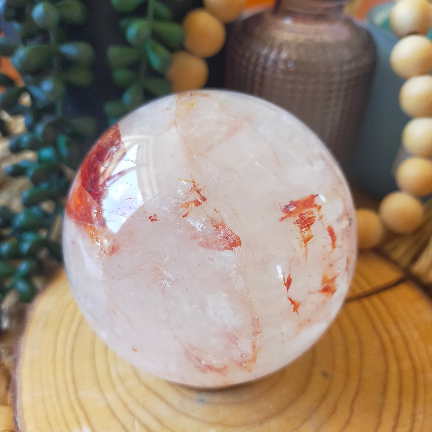 Fire Quartz Sphere