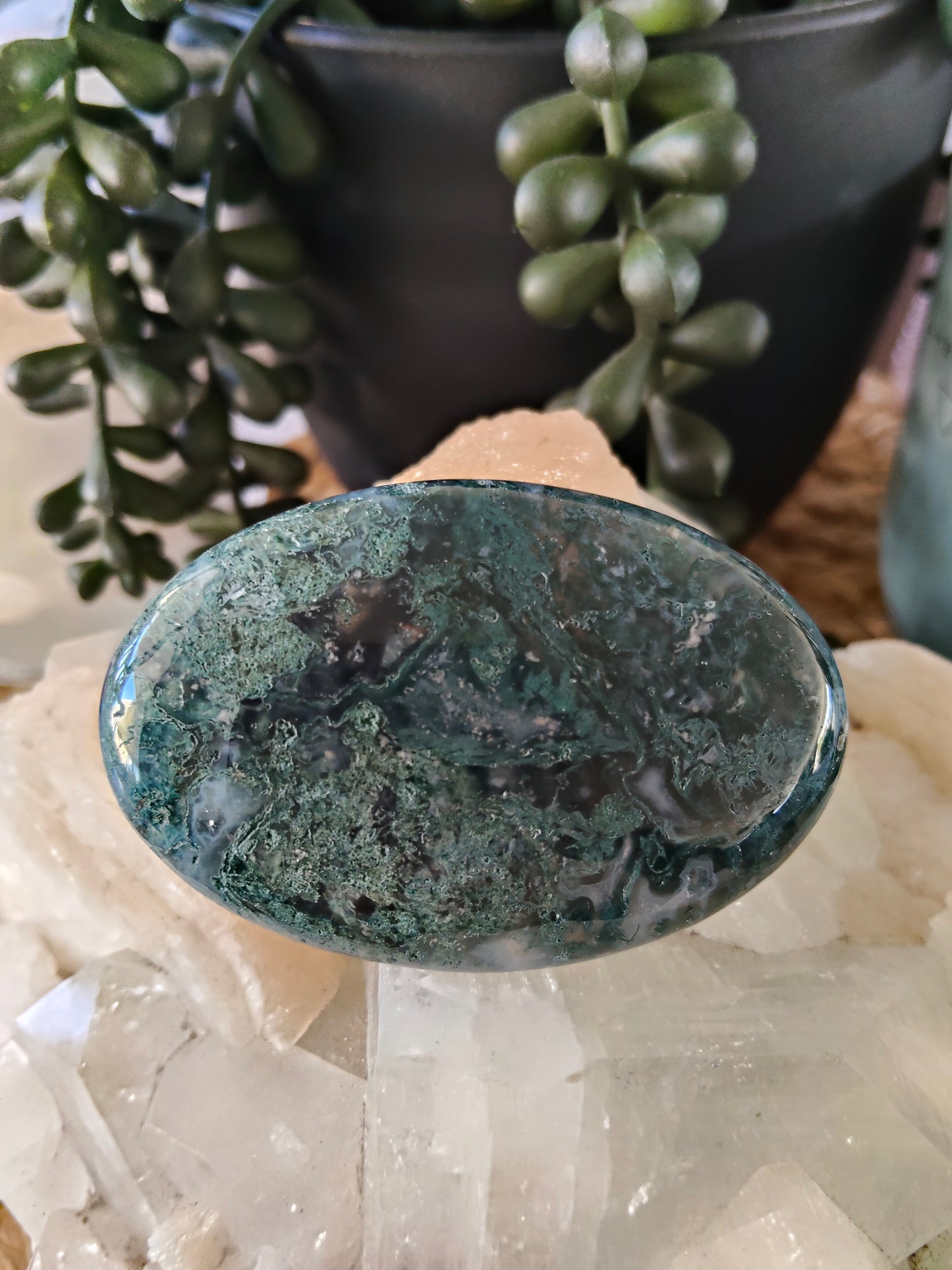Moss Agate Palmstone