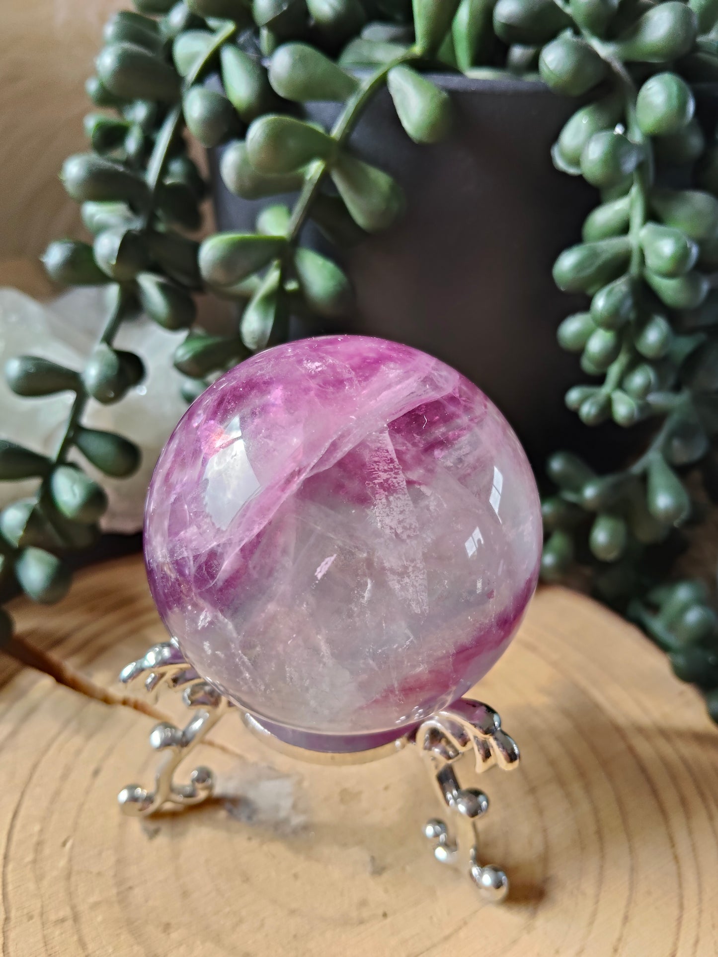 Gorgeous Purple/Pink Fluorite Spheres